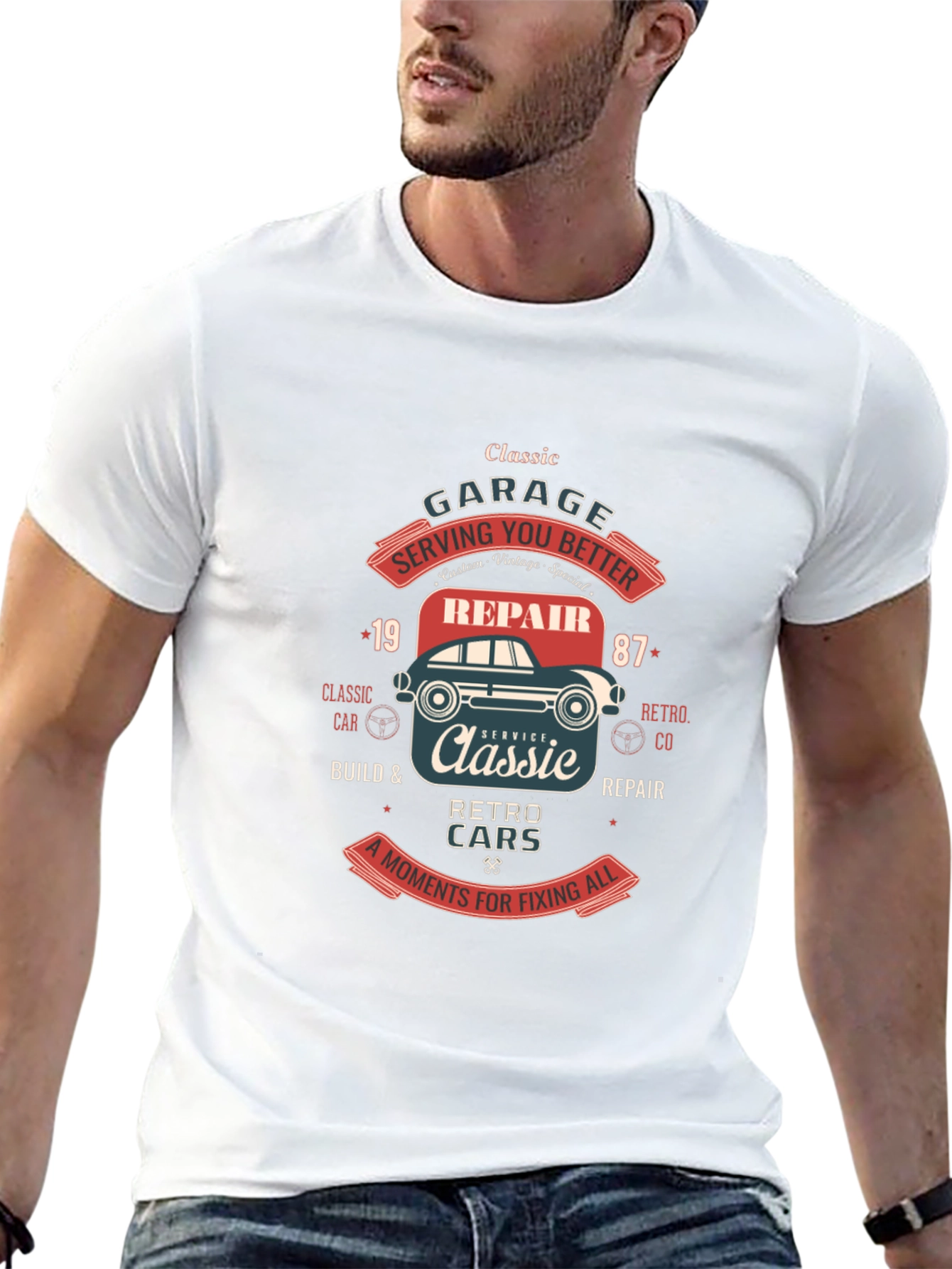 Classic Car Garage T-Shirt