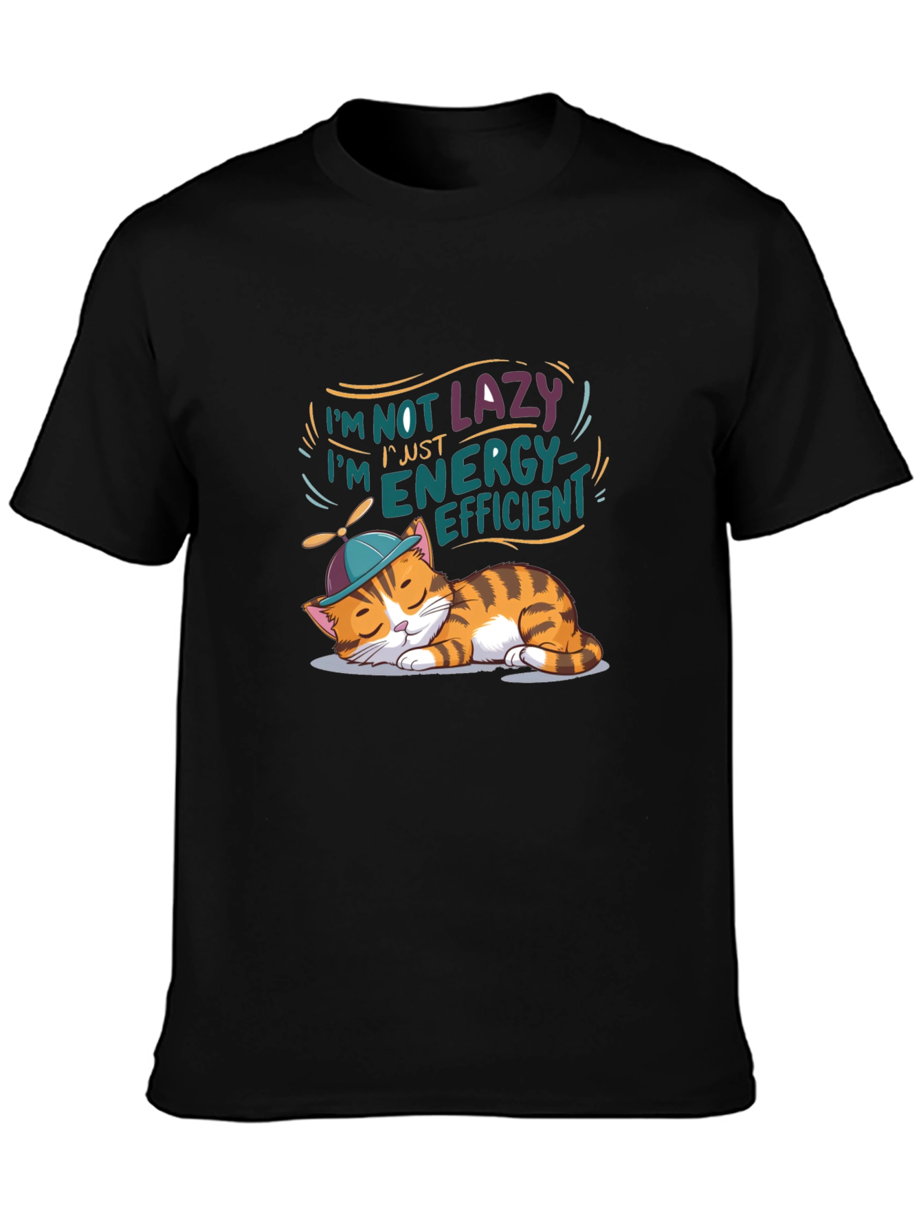 Energy Efficient Cat T-Shirt - Lazy Day Apparel
