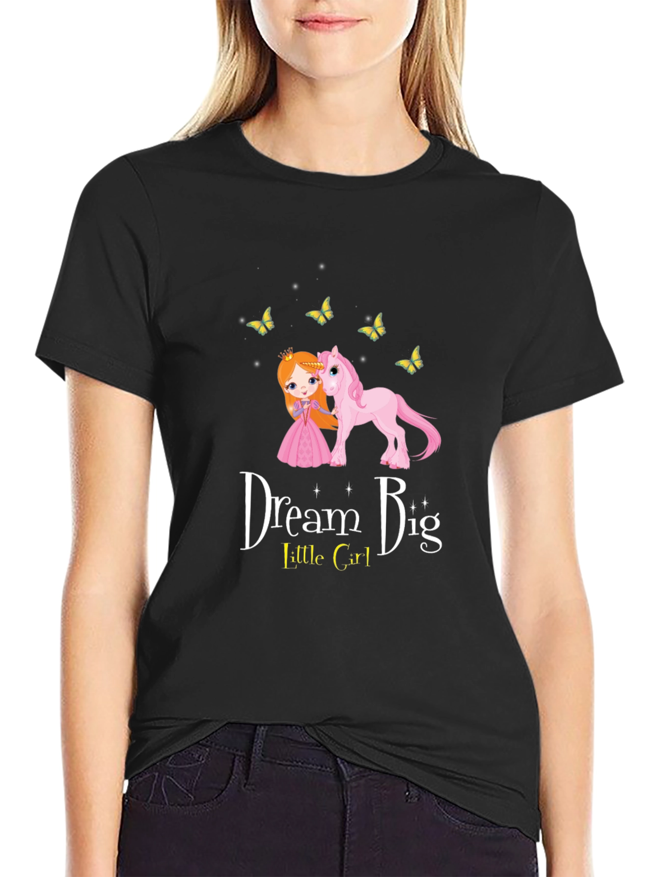Dream Big Little Girl T-Shirt