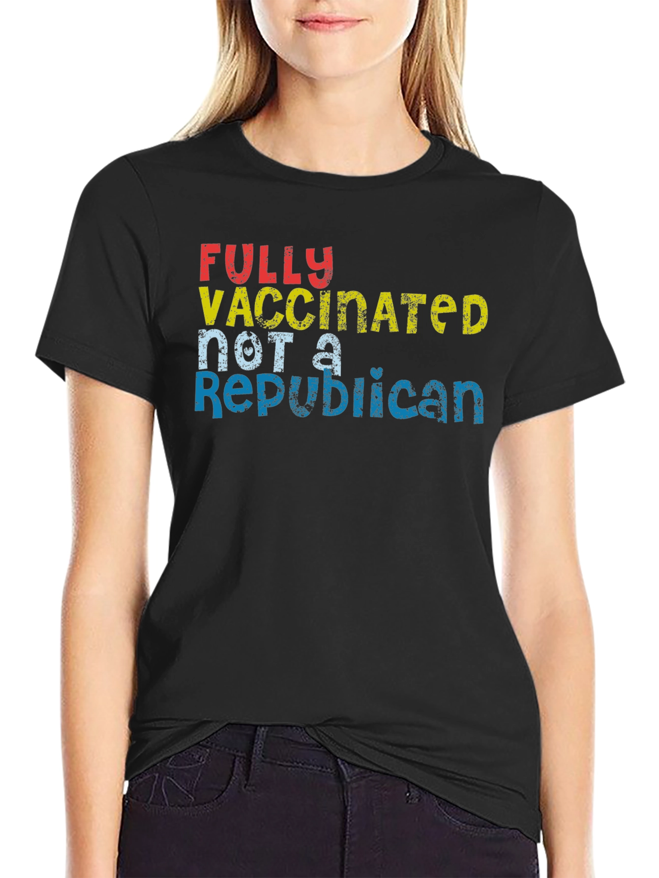 Fully Vaccinated Not A Republican Graphic Tee