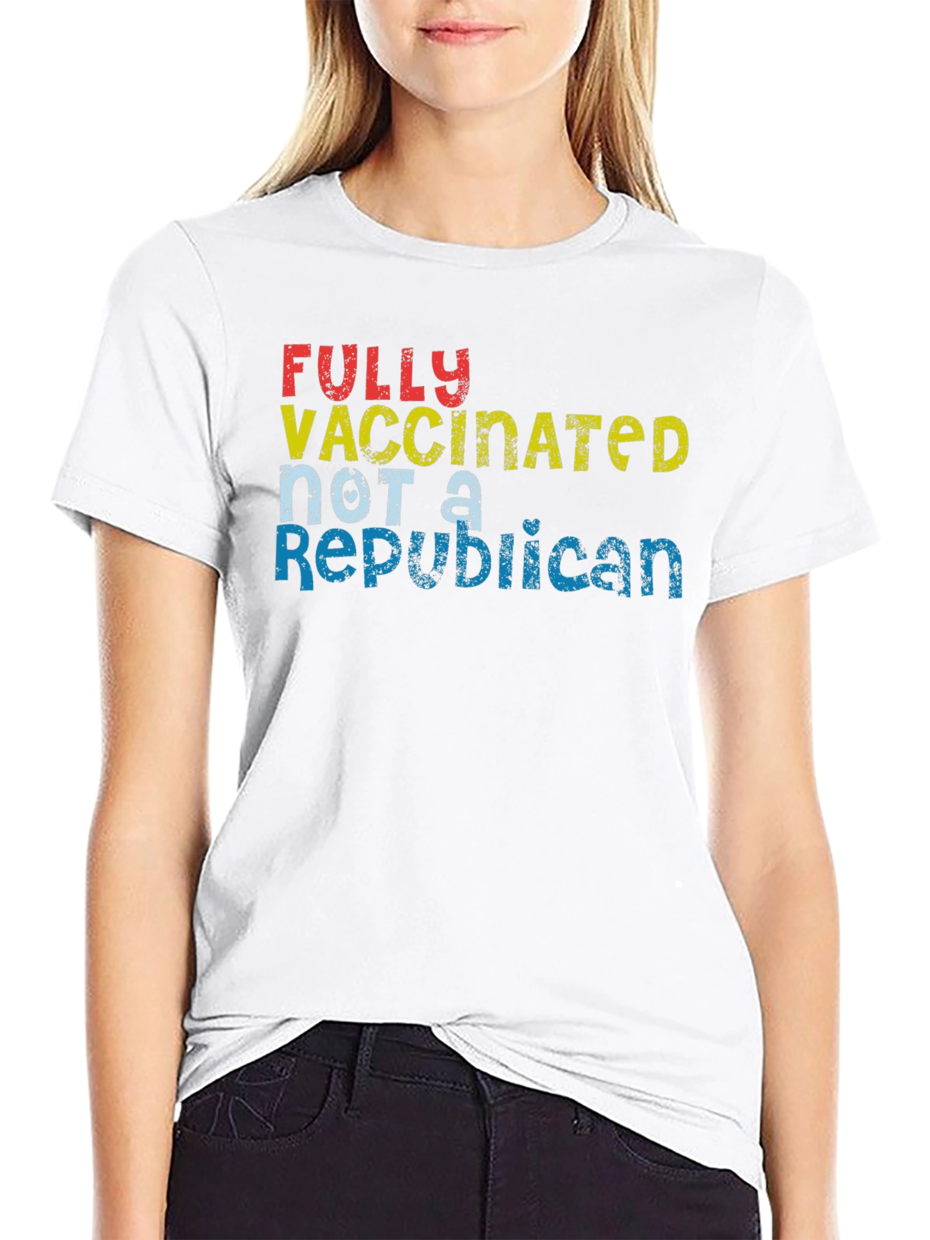 Fully Vaccinated Not A Republican Graphic Tee