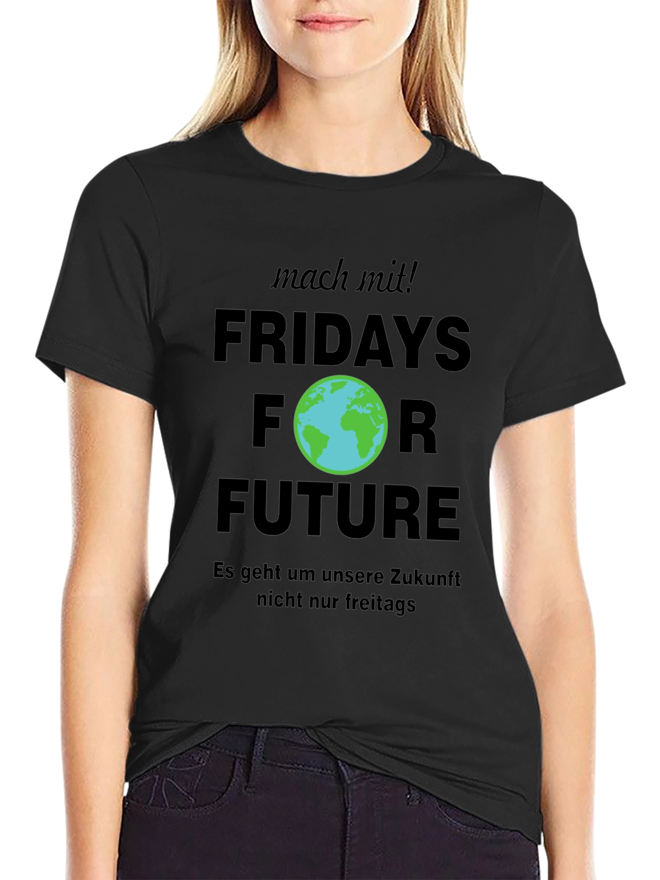 Fridays For Future Black Graphic Tee