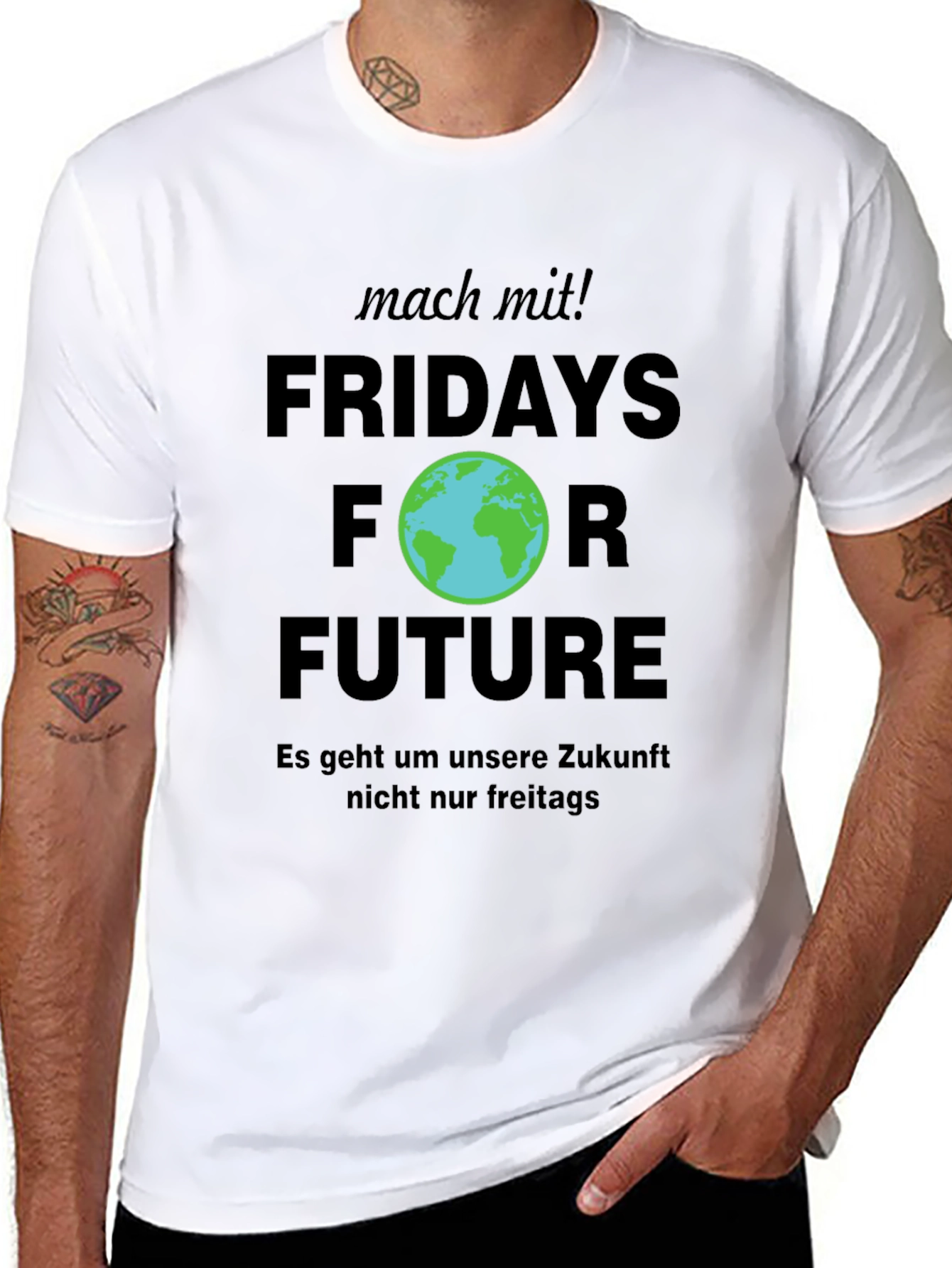 Fridays For Future Black Graphic Tee