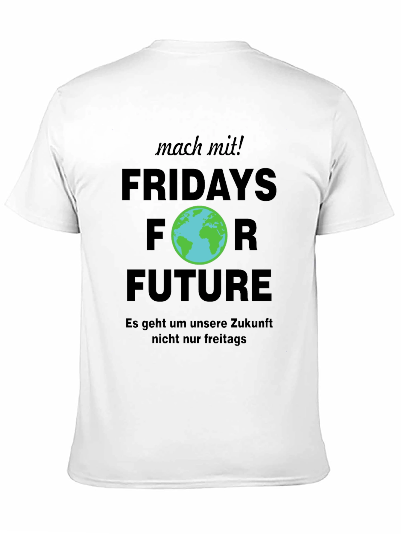 Fridays For Future Black Graphic Tee