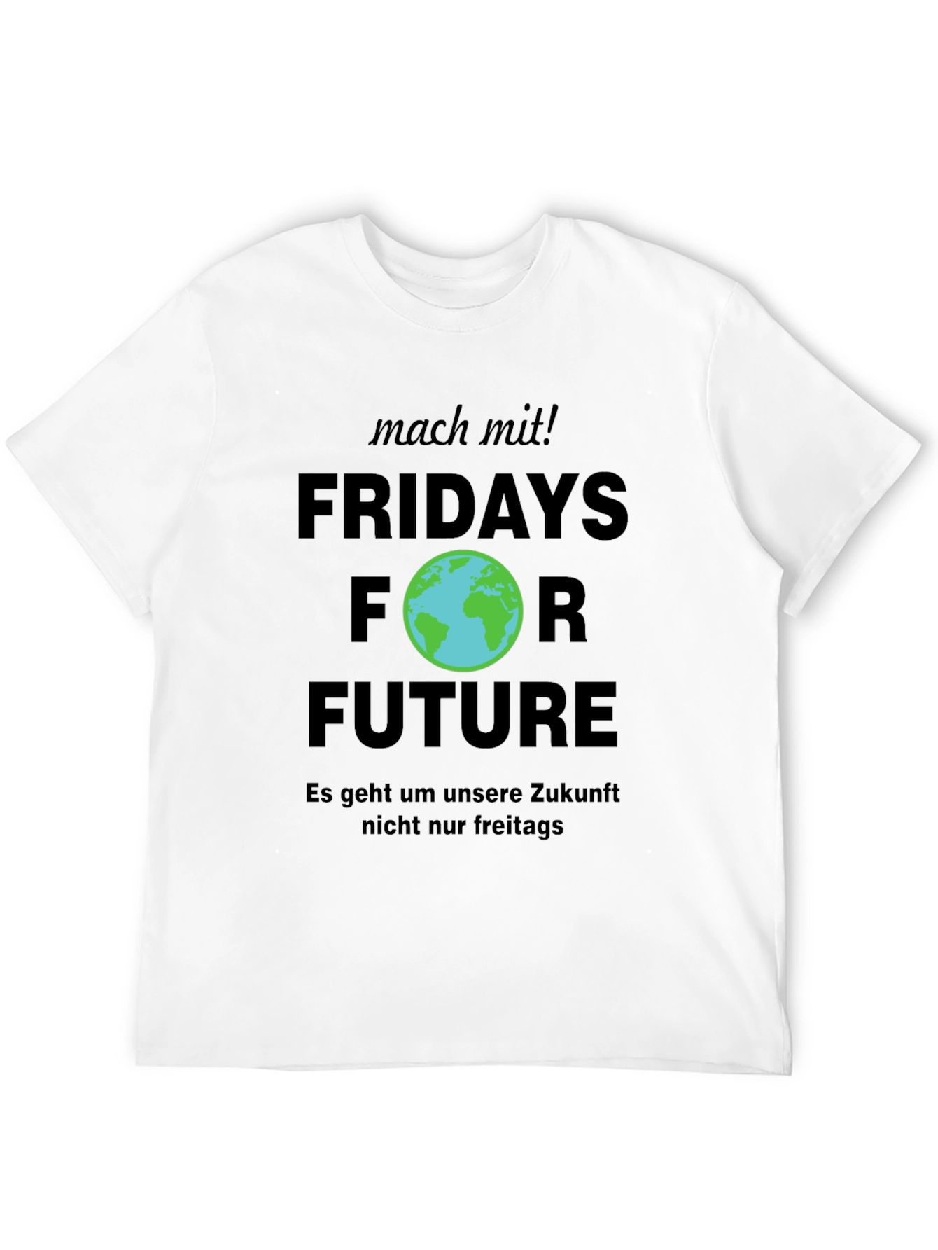 Fridays For Future Black Graphic Tee