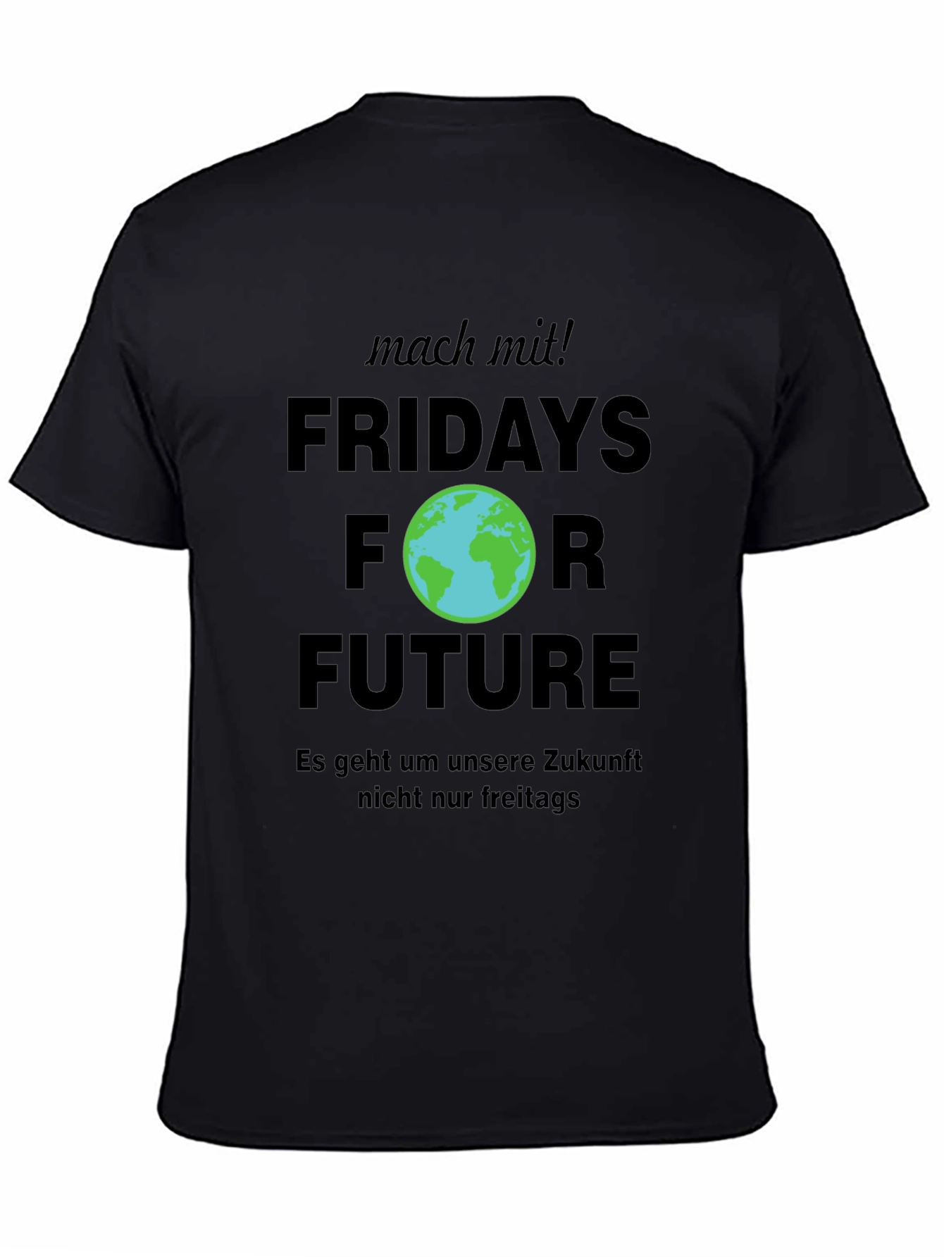 Fridays For Future Black Graphic Tee