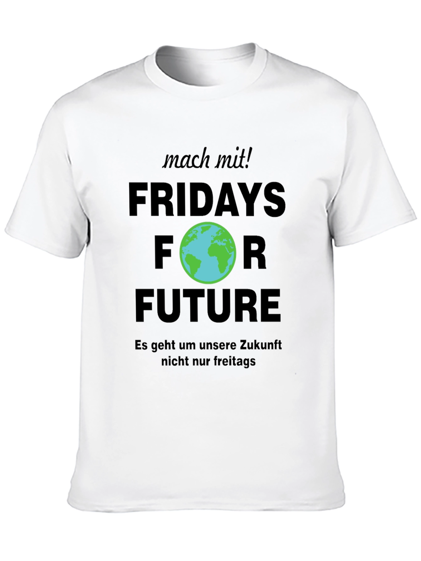 Fridays For Future Black Graphic Tee