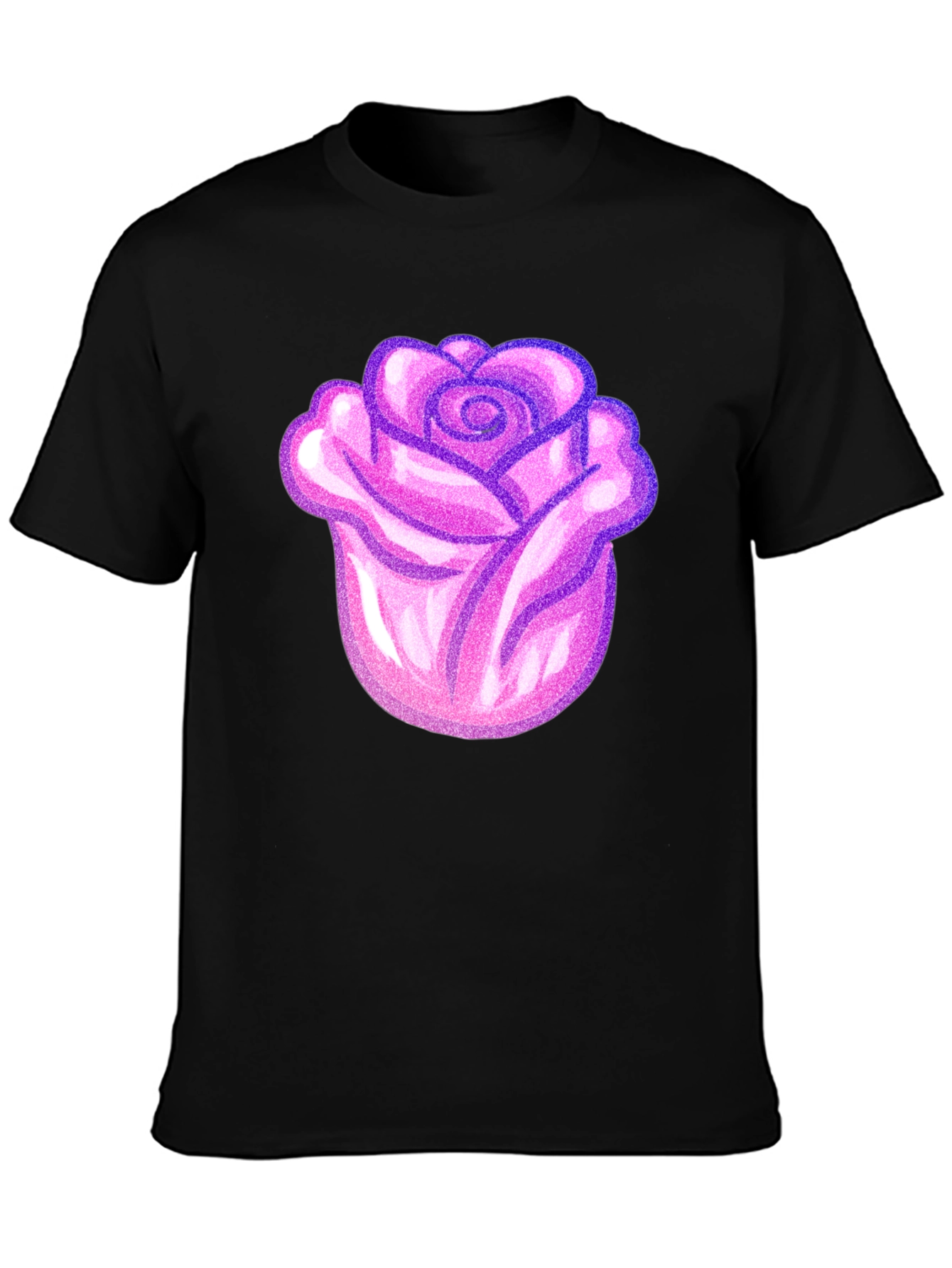 Pink Rose Graphic T-Shirt