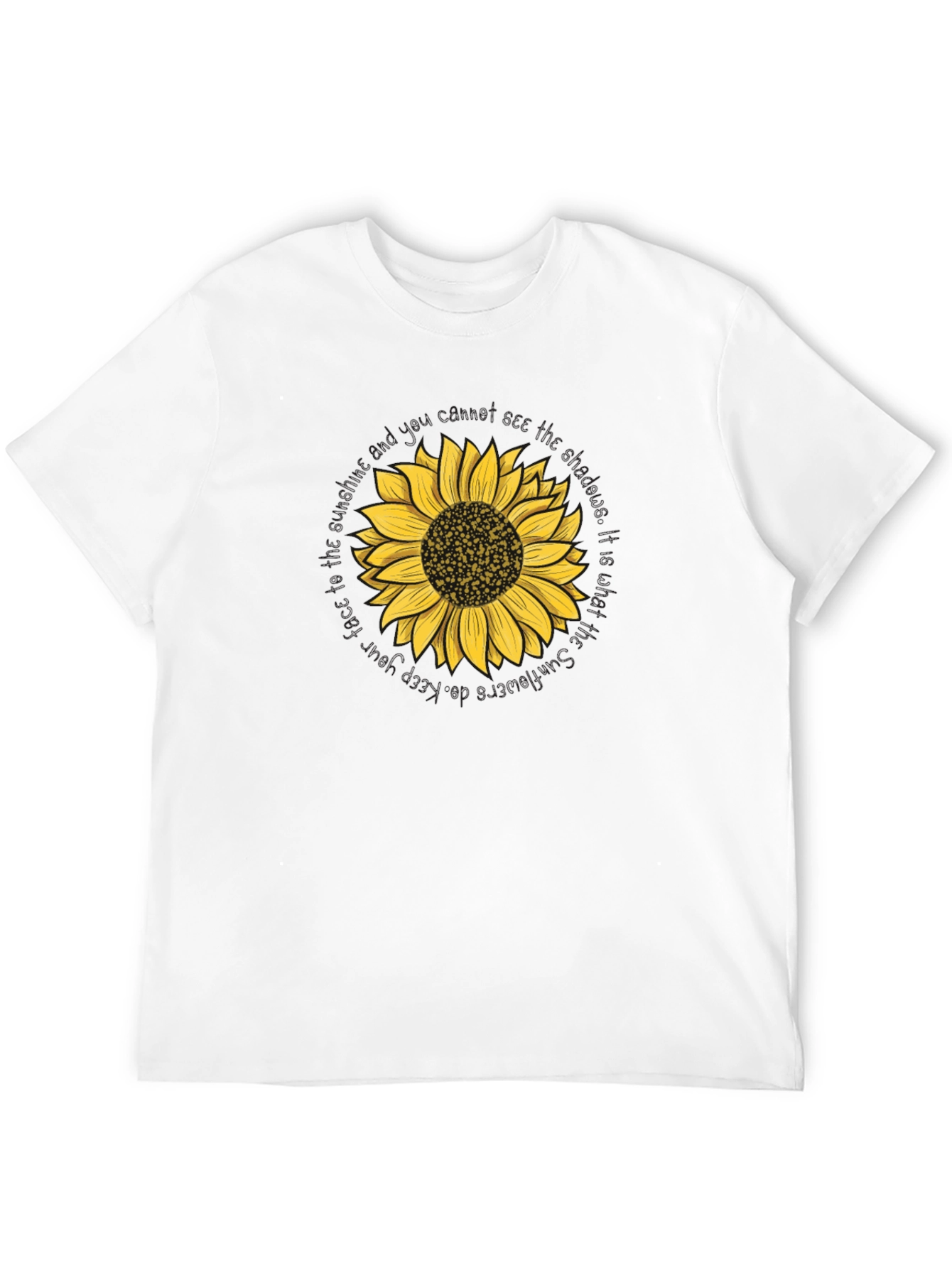 Sunflower Graphic Tee - Black Unisex T-Shirt