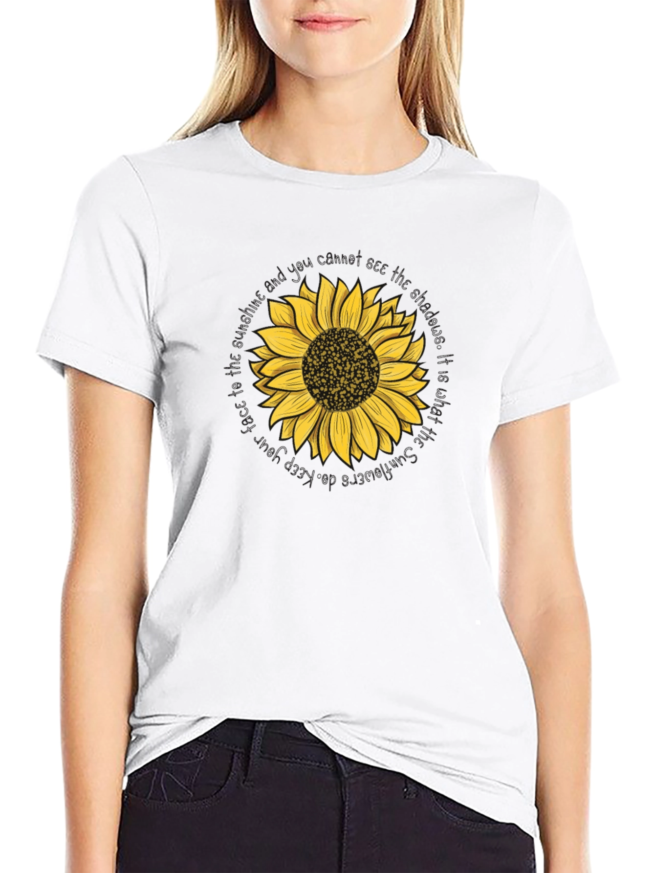 Sunflower Graphic Tee - Black Unisex T-Shirt
