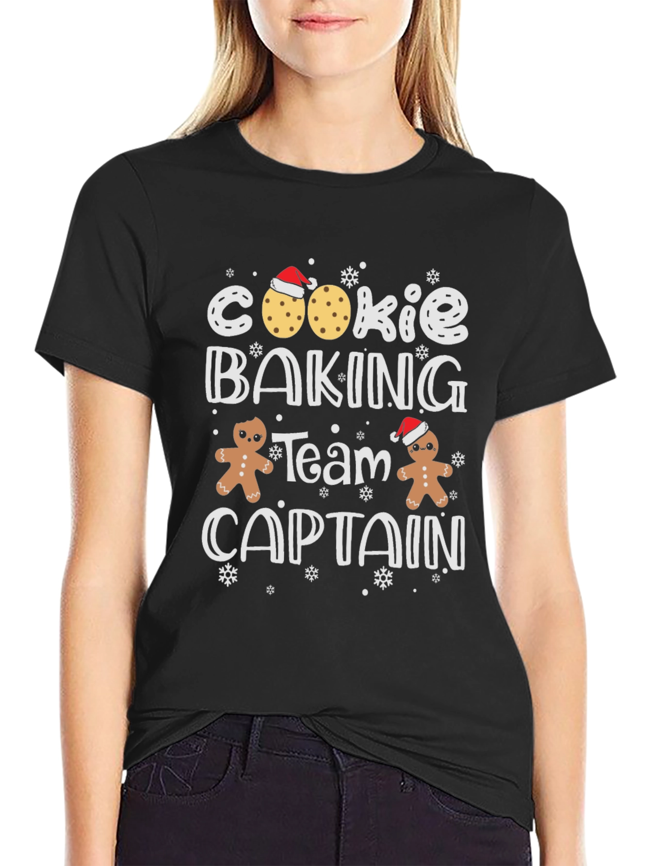 Cookie Baking Team Captain Crewneck T-Shirt