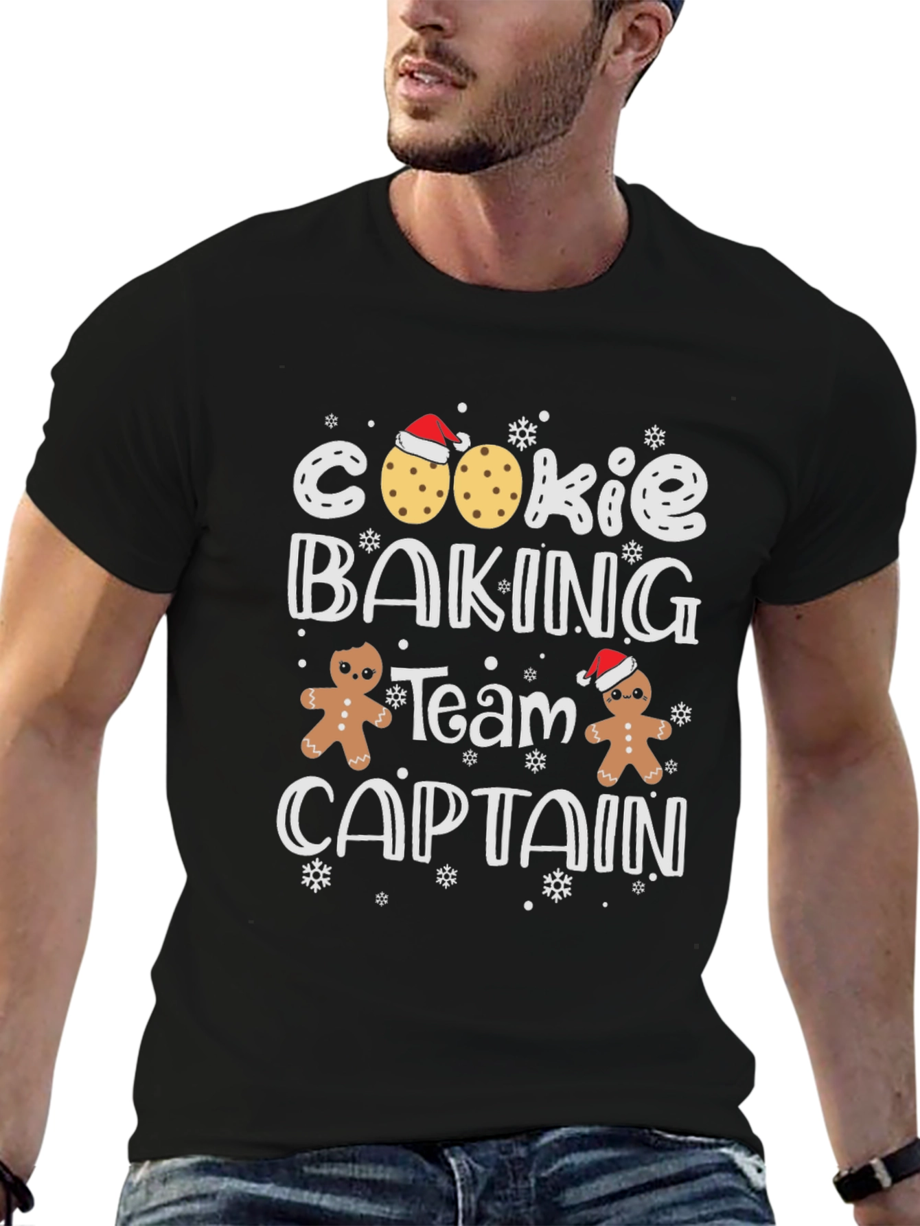 Cookie Baking Team Captain Crewneck T-Shirt
