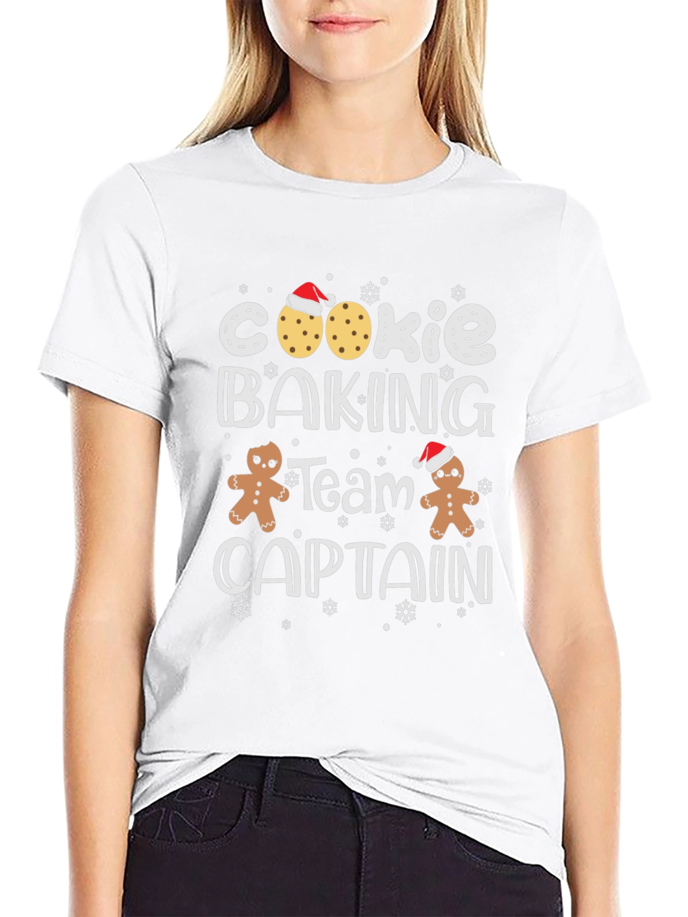 Cookie Baking Team Captain Crewneck T-Shirt