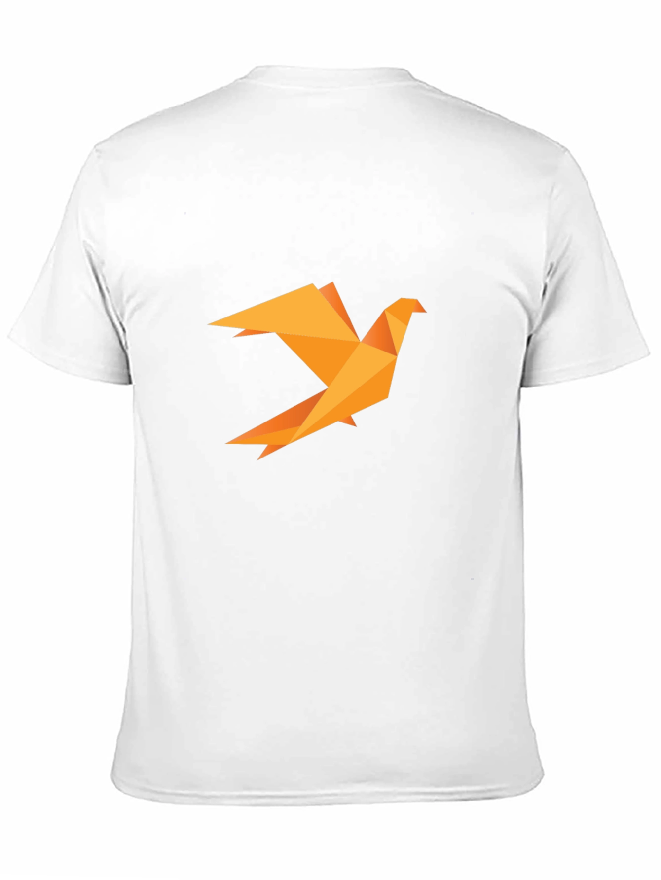 Geometric Origami Bird Black Tee