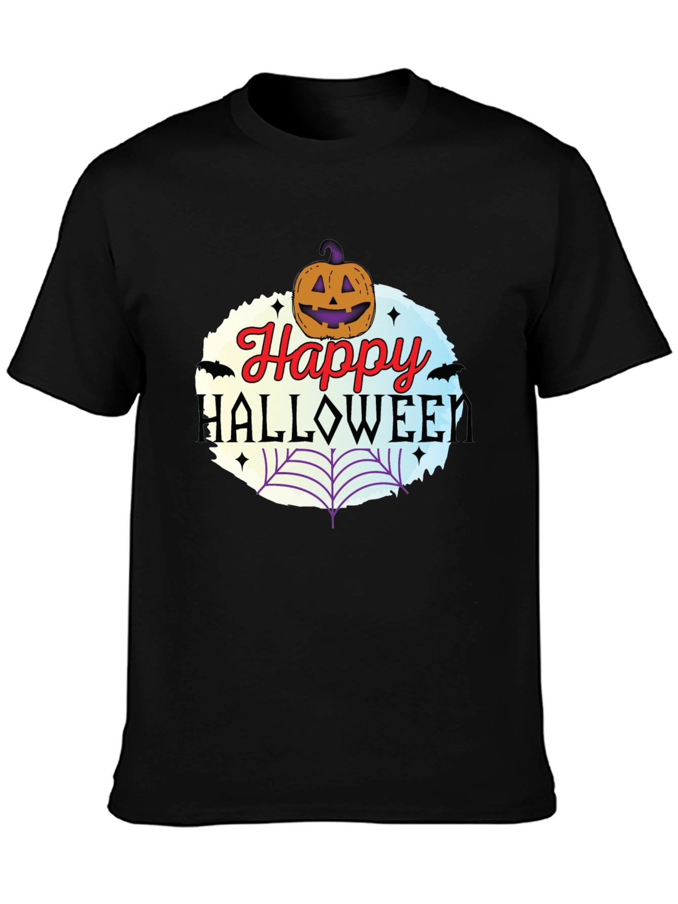 Happy Halloween T-Shirt Pumpkin & Web Design
