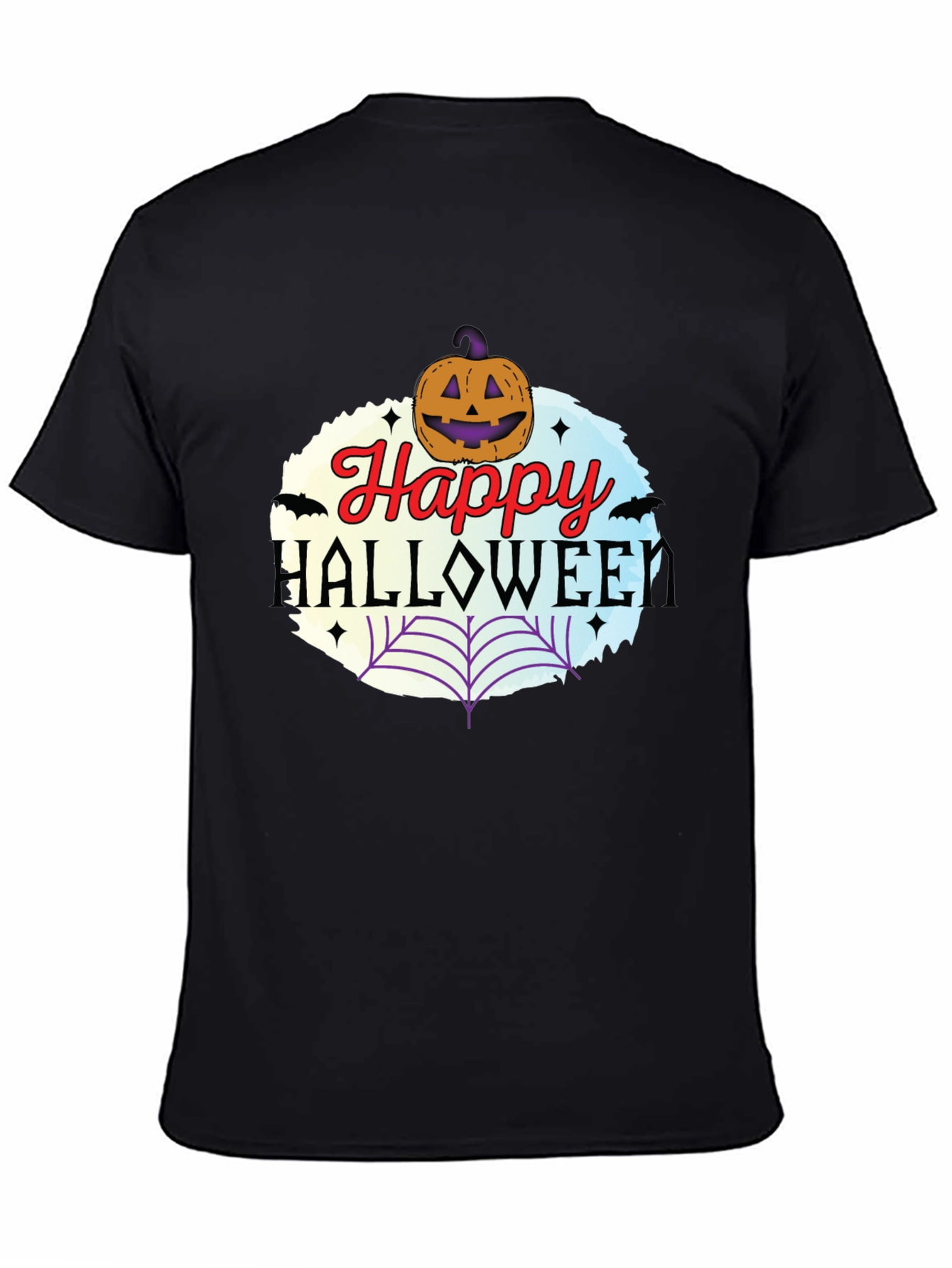 Happy Halloween T-Shirt Pumpkin & Web Design