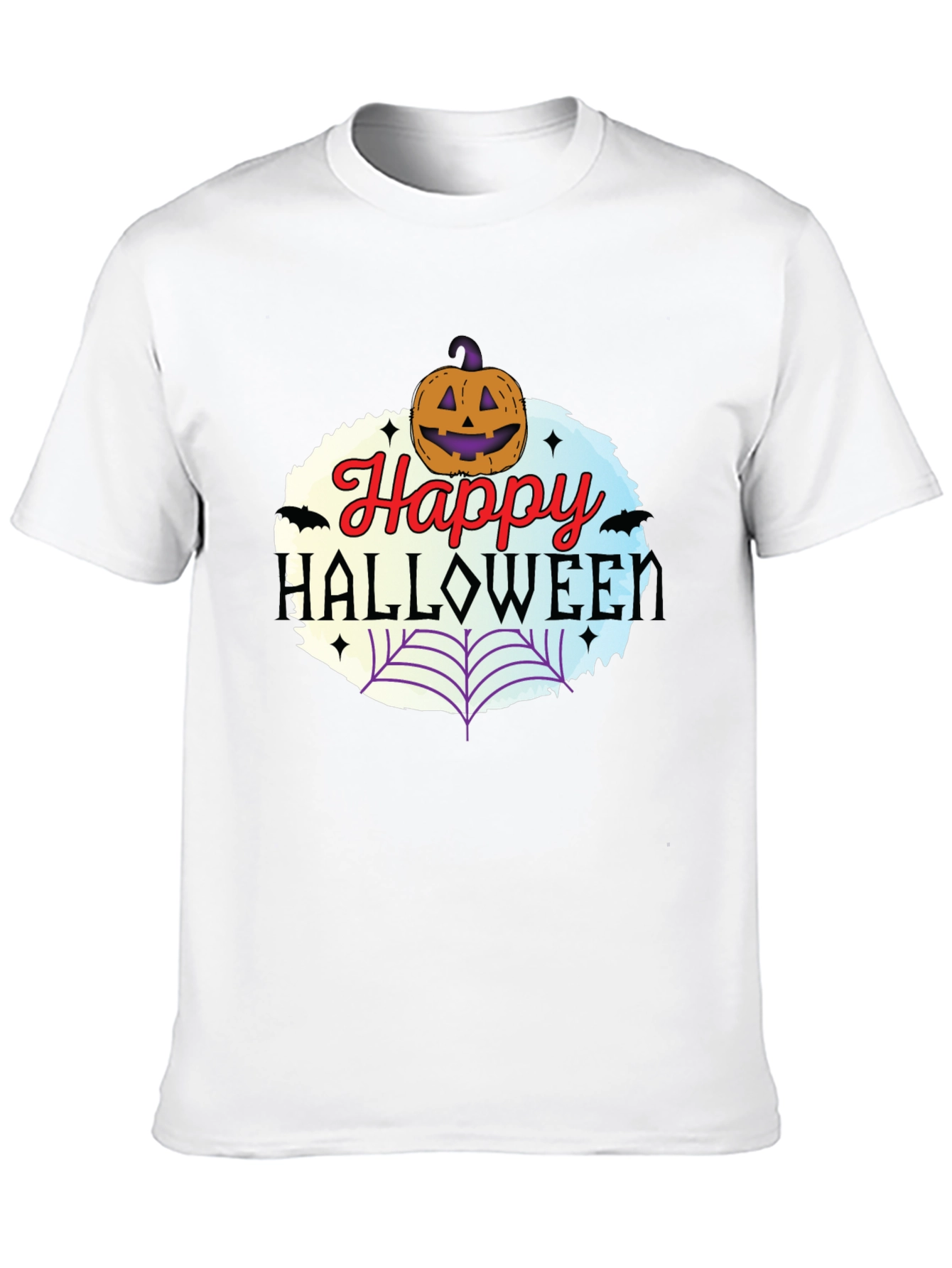 Happy Halloween T-Shirt Pumpkin & Web Design