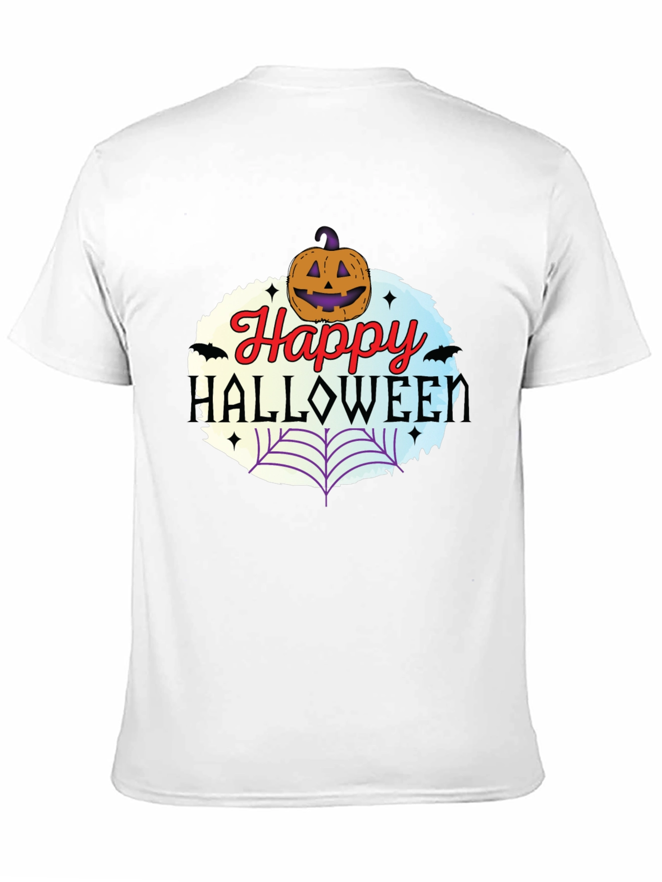 Happy Halloween T-Shirt Pumpkin & Web Design