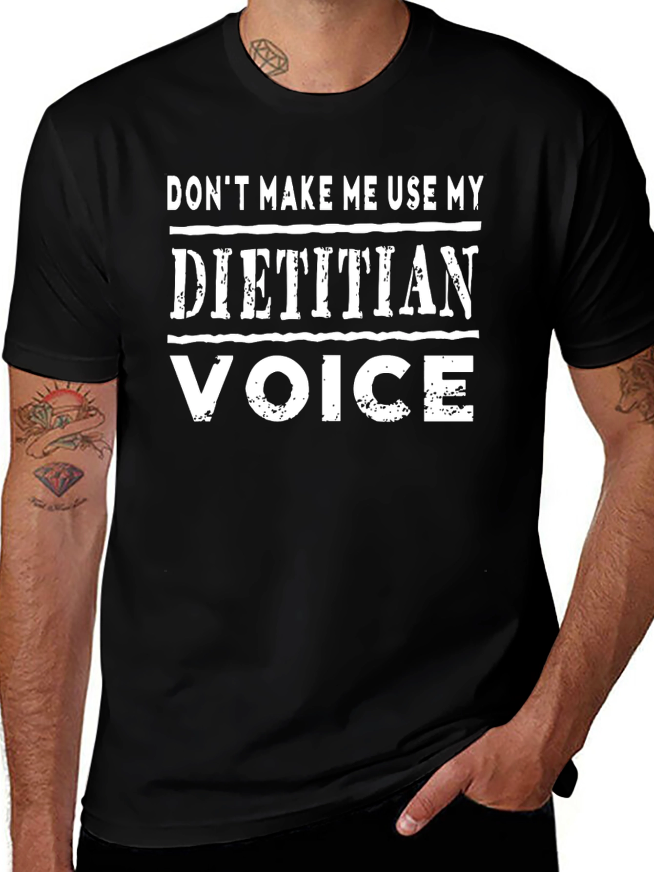 Dietitian Voice Funny Graphic T-Shirt