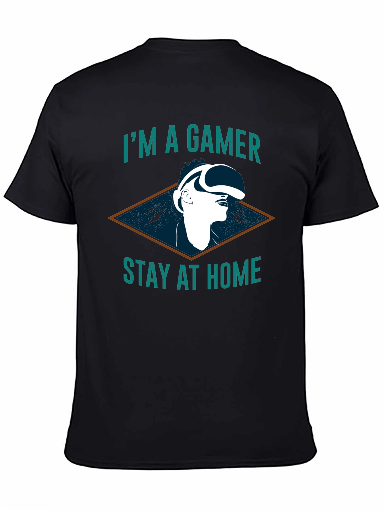 Im A Gamer Stay At Home T-Shirt - Black