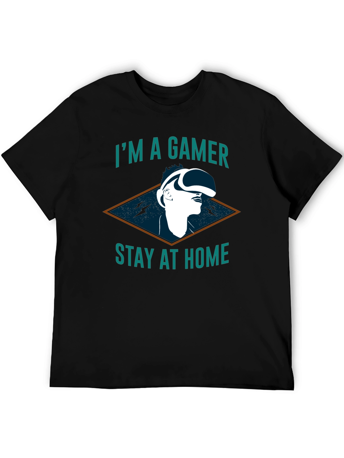 Im A Gamer Stay At Home T-Shirt - Black