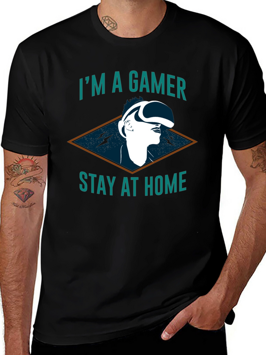 Im A Gamer Stay At Home T-Shirt - Black
