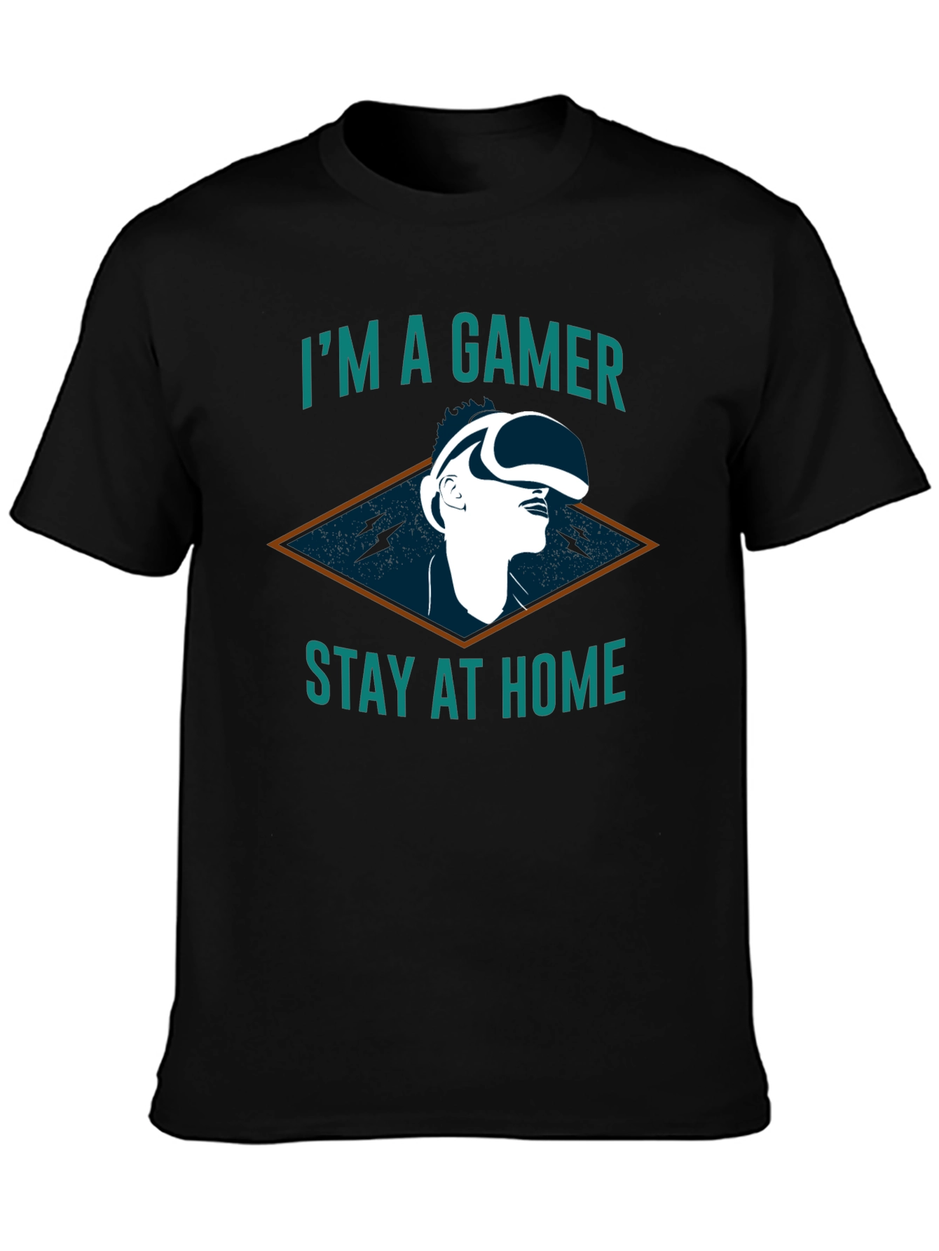 Im A Gamer Stay At Home T-Shirt - Black
