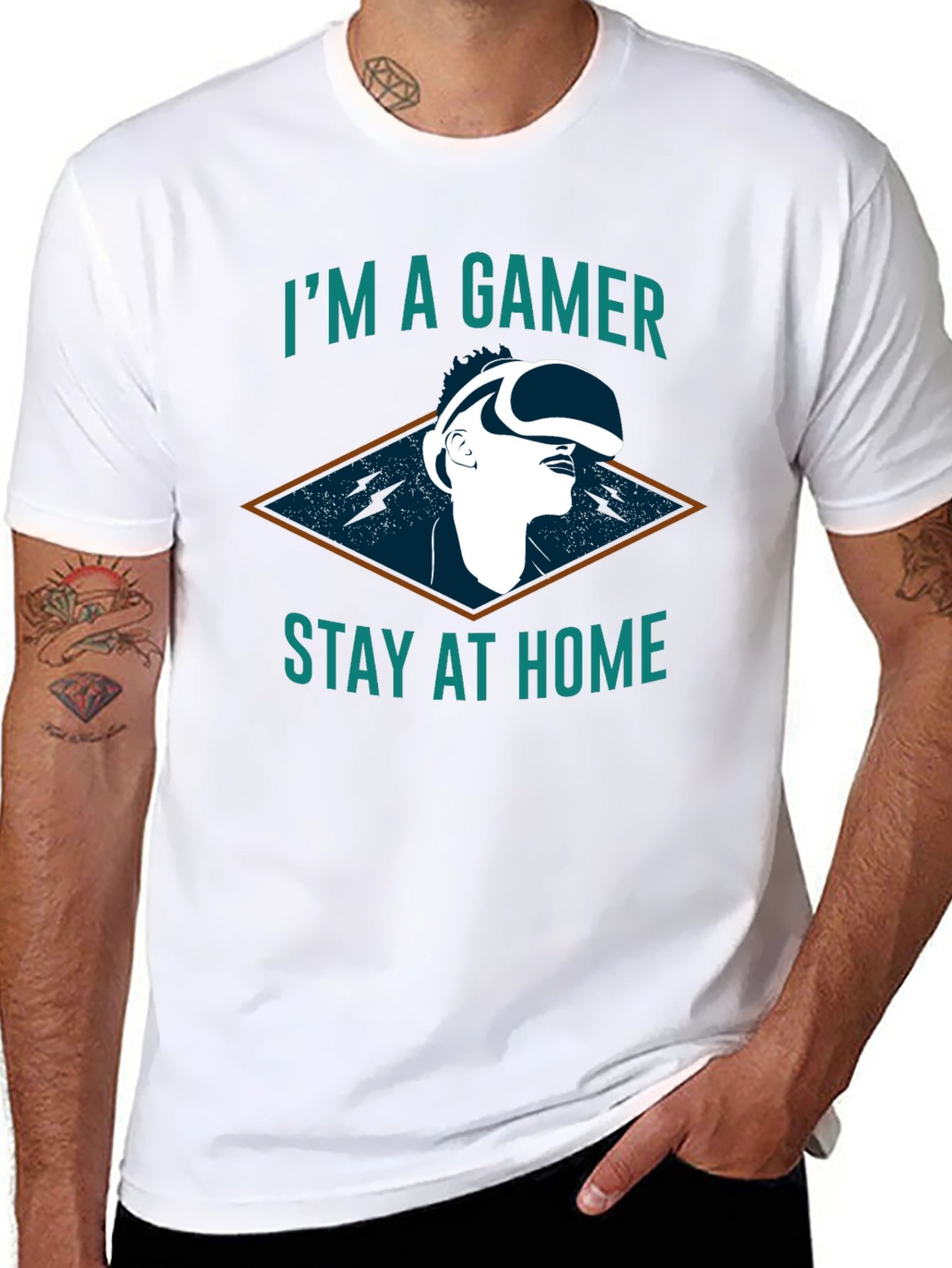 Im A Gamer Stay At Home T-Shirt - Black