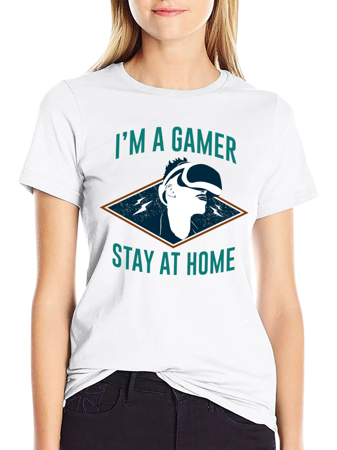 Im A Gamer Stay At Home T-Shirt - Black