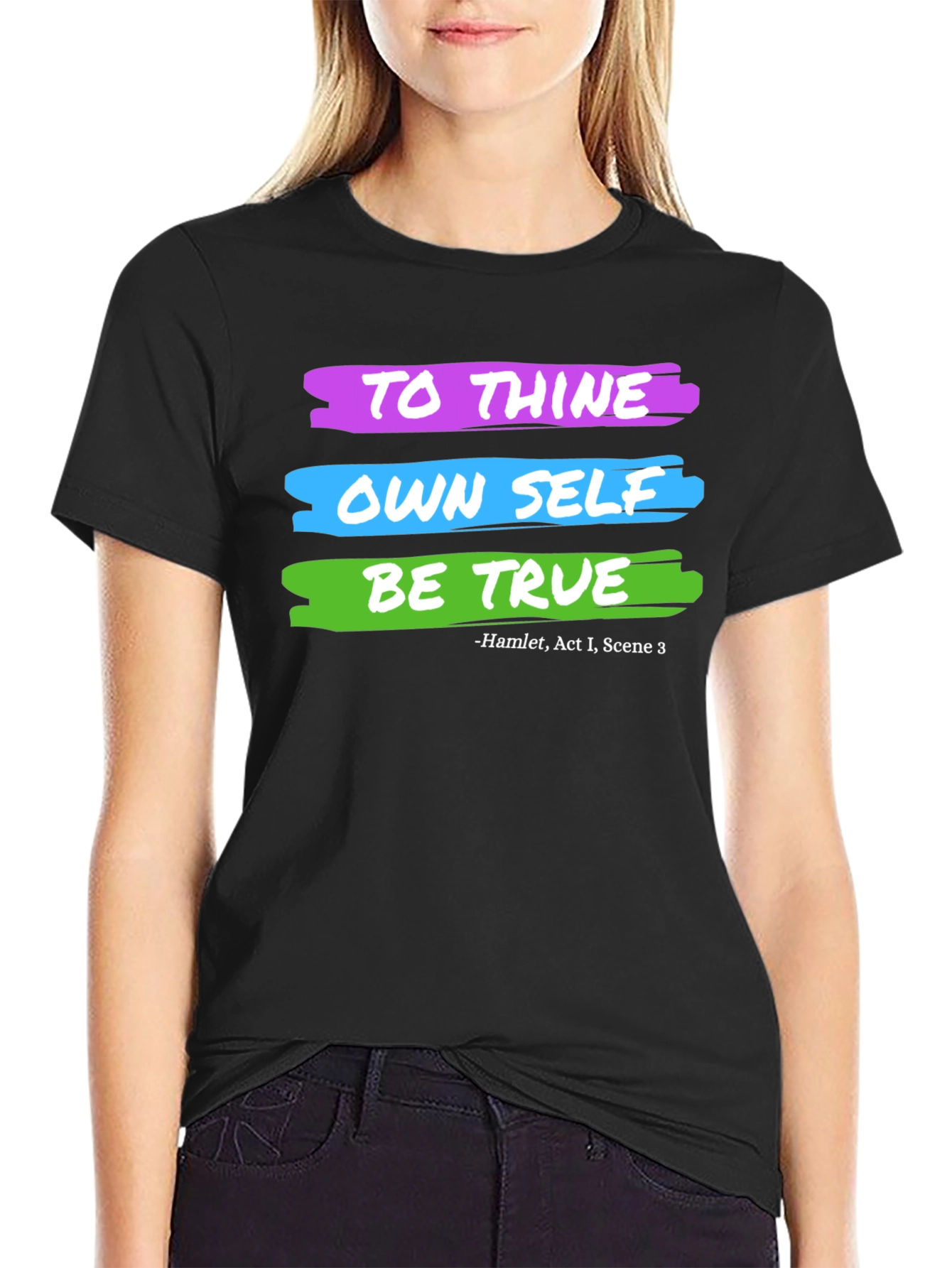 Hamlet To Thine Own Self Graphic T-Shirt