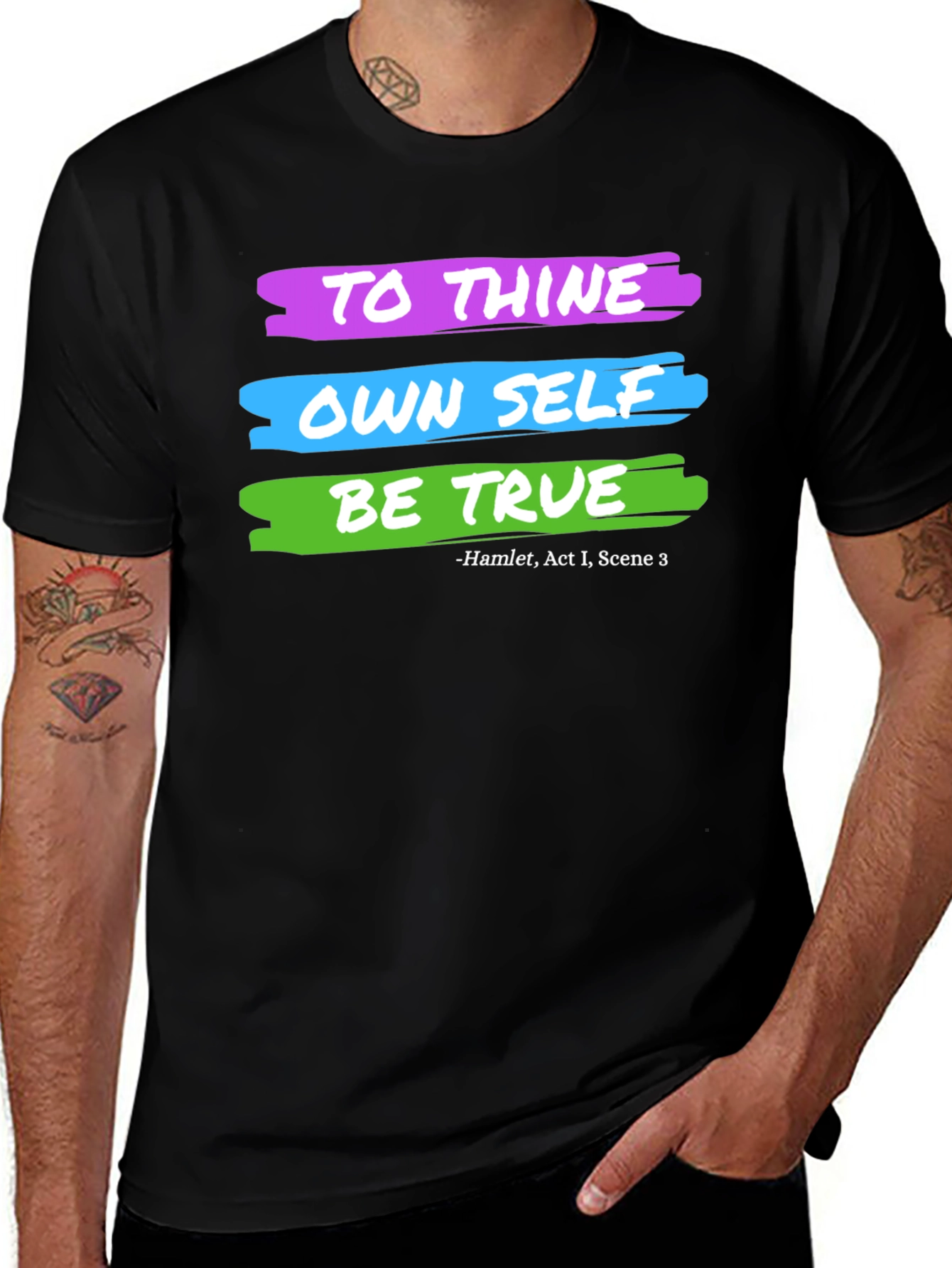 Hamlet To Thine Own Self Graphic T-Shirt