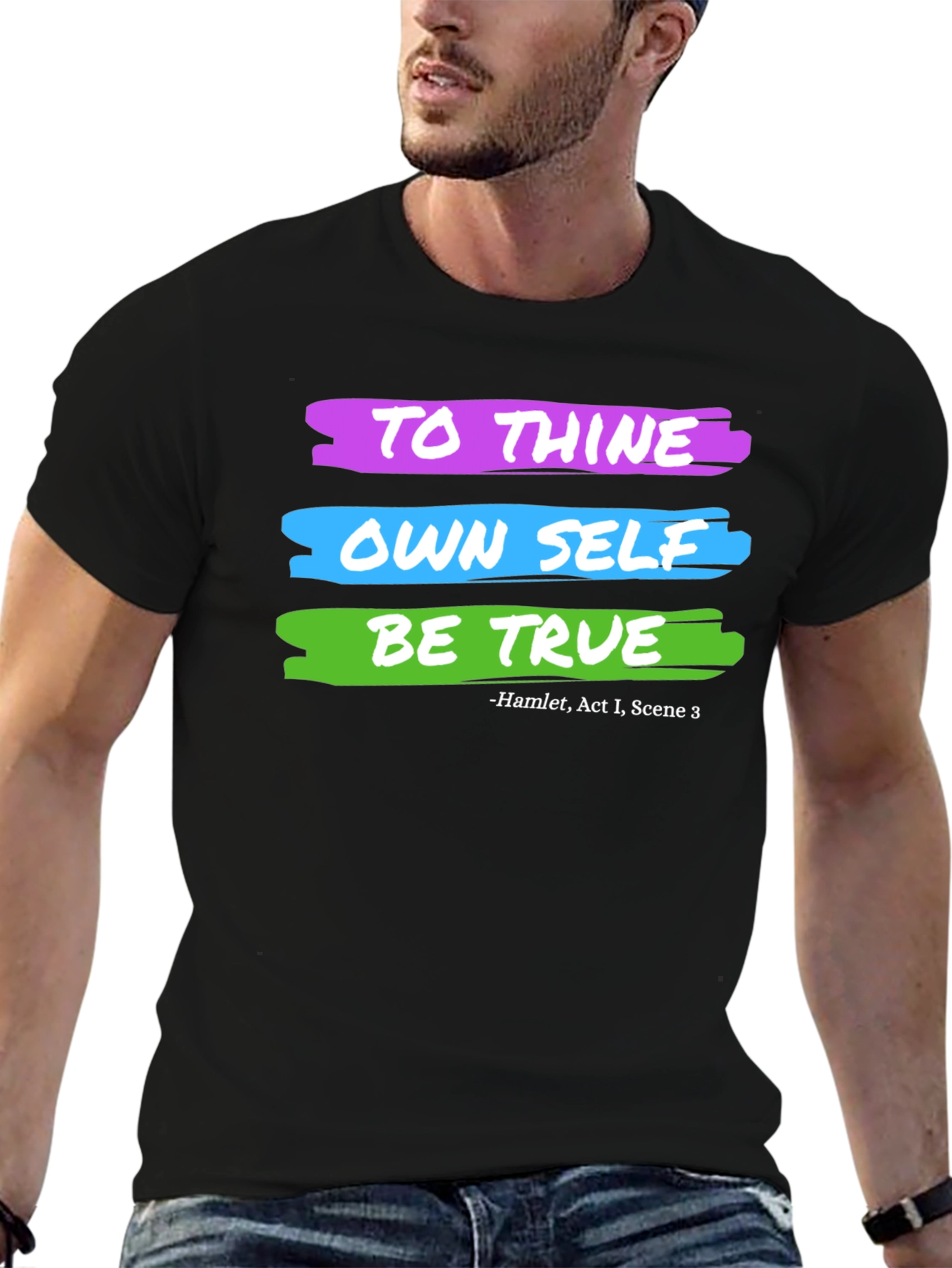 Hamlet To Thine Own Self Graphic T-Shirt