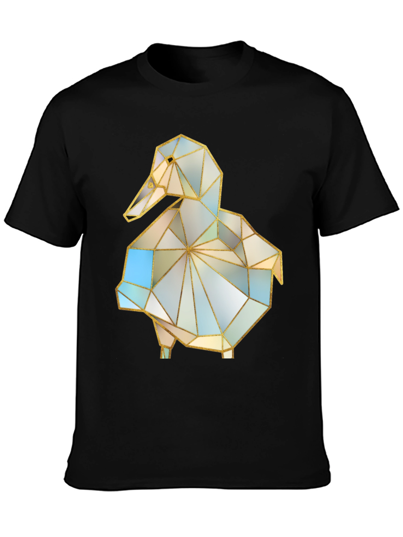 Geometric Duck Graphic Tee - Stylish Modern Design