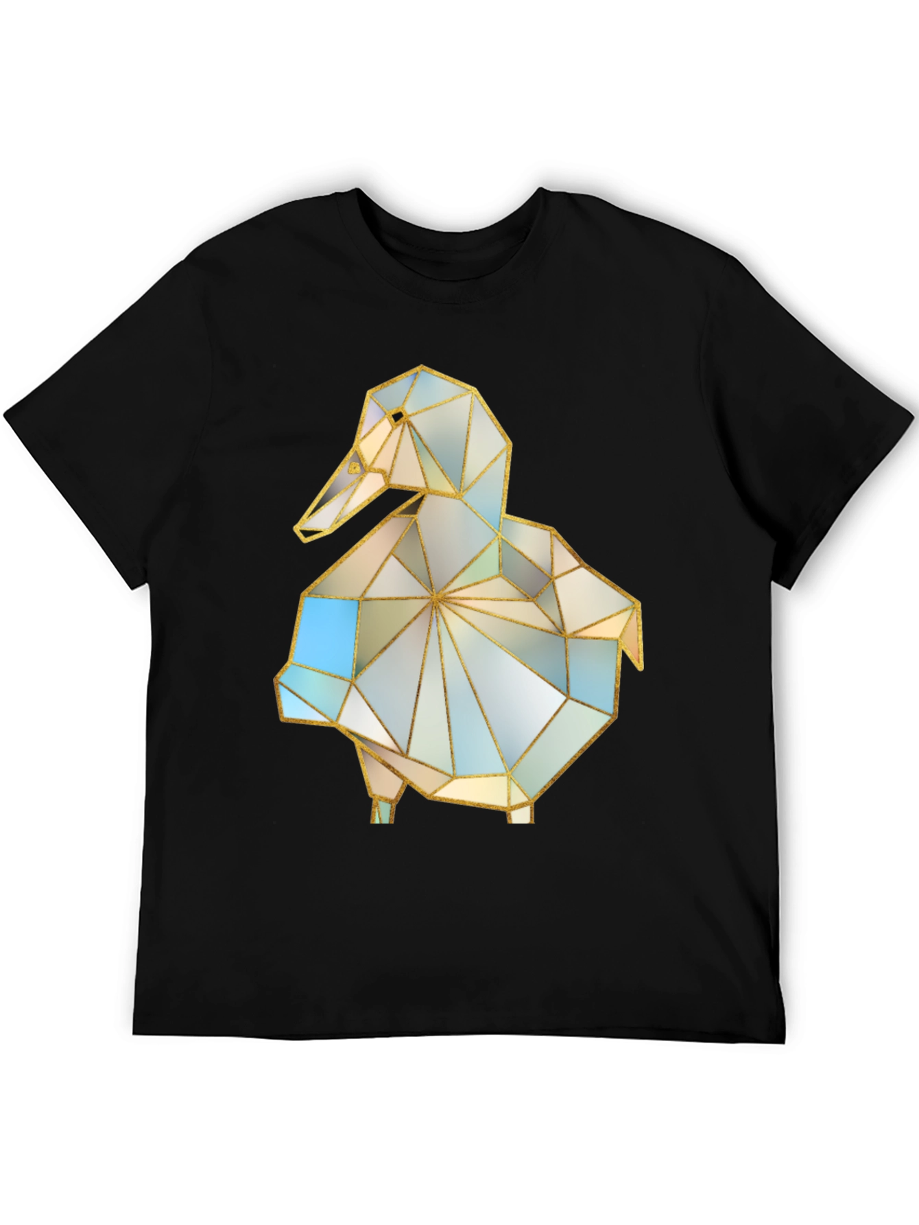 Geometric Duck Graphic Tee - Stylish Modern Design