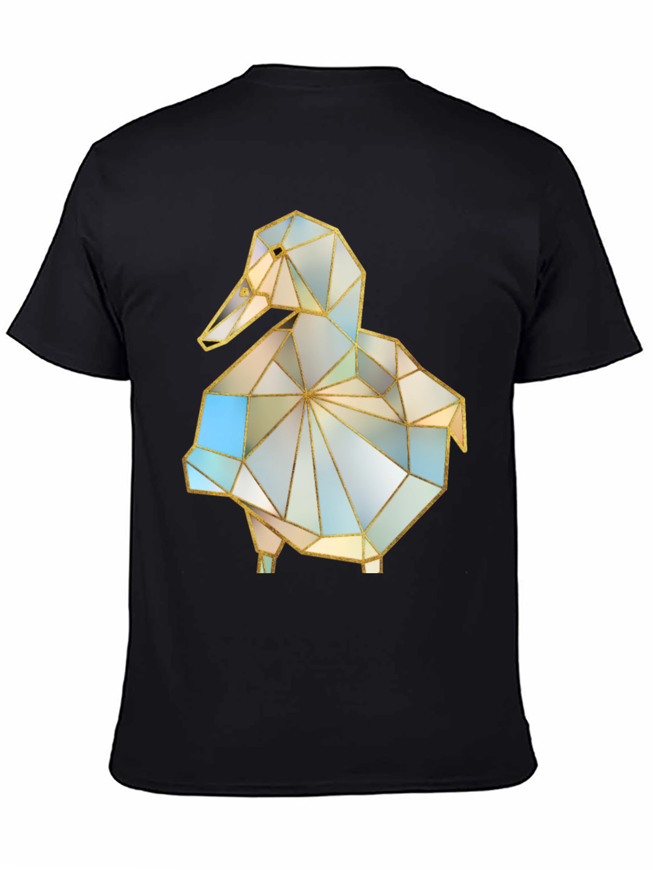 Geometric Duck Graphic Tee - Stylish Modern Design