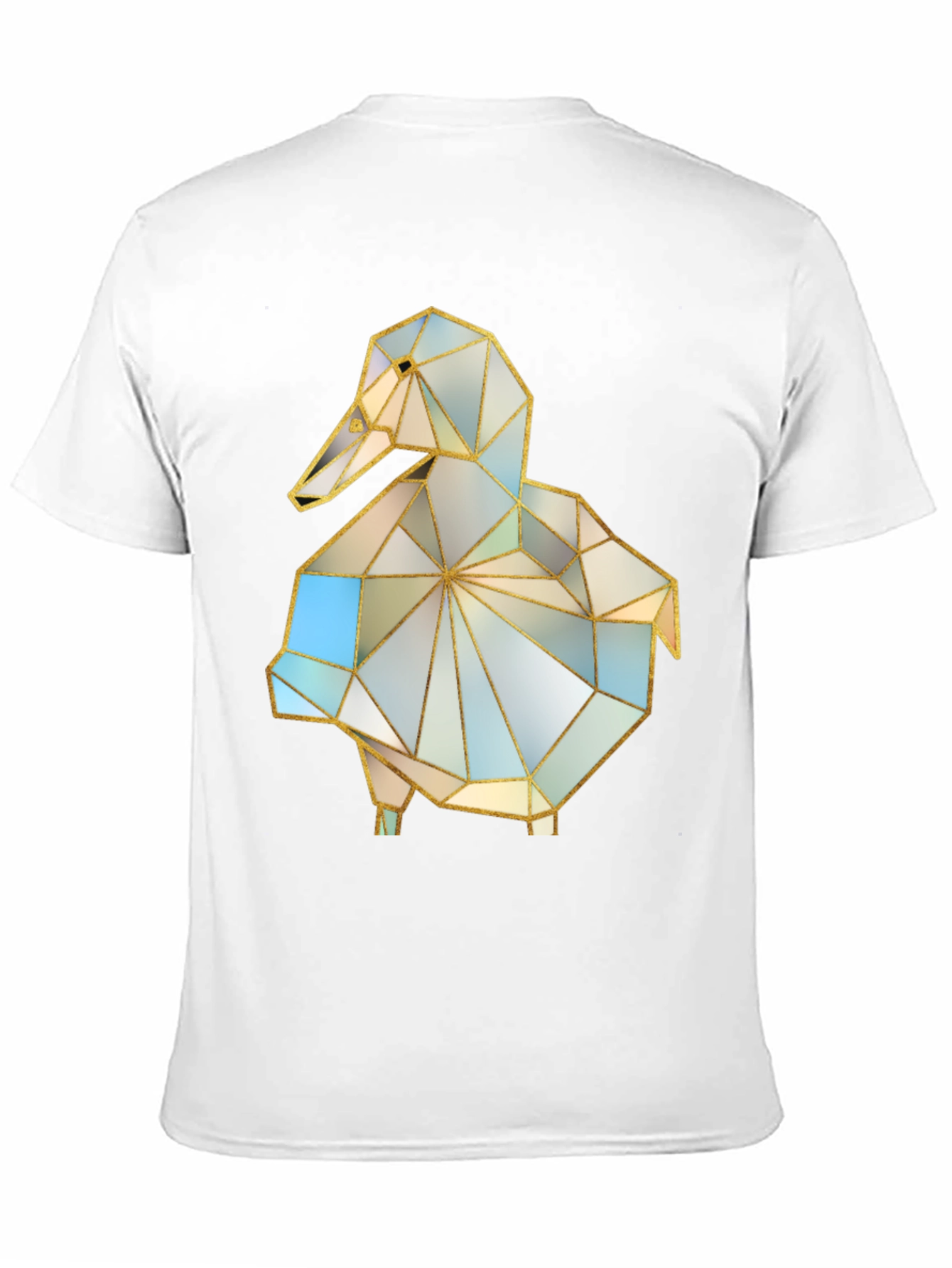 Geometric Duck Graphic Tee - Stylish Modern Design