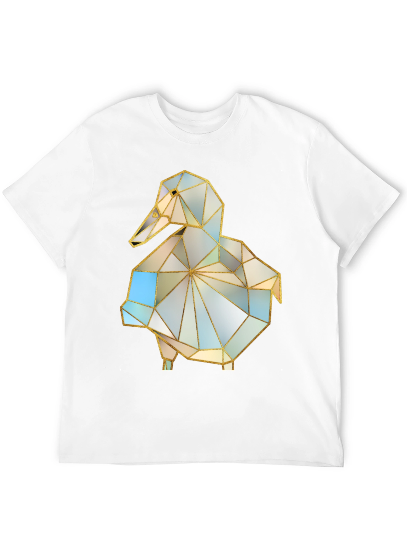 Geometric Duck Graphic Tee - Stylish Modern Design