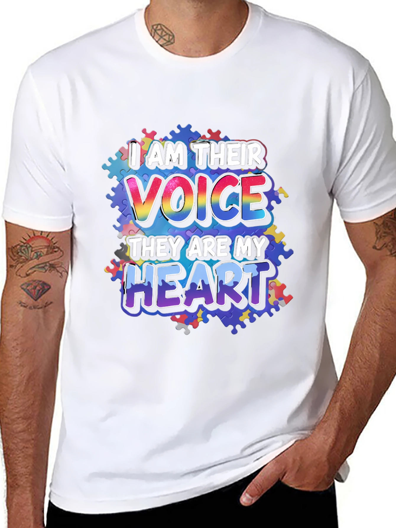 Autism Awareness T-Shirt I Am Their Voice