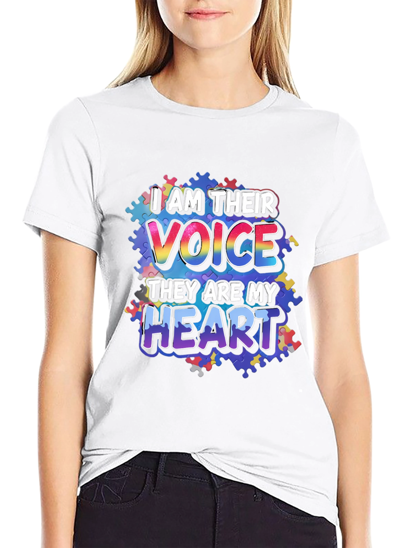 Autism Awareness T-Shirt I Am Their Voice