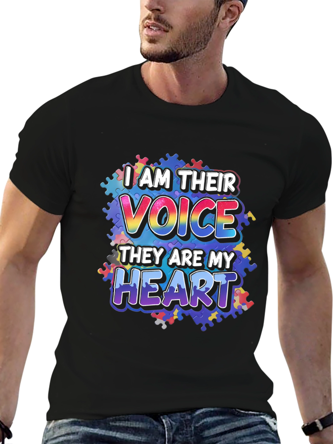 Autism Awareness T-Shirt I Am Their Voice