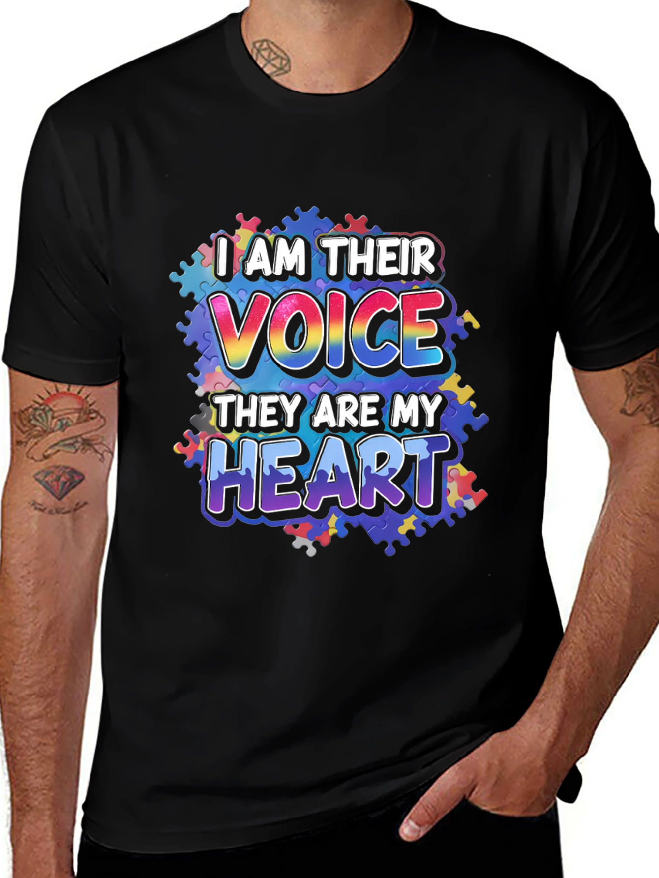 Autism Awareness T-Shirt I Am Their Voice