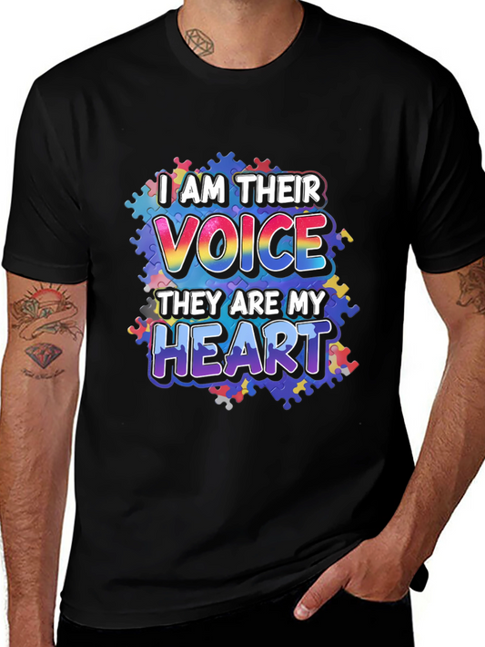 Autism Awareness T-Shirt I Am Their Voice