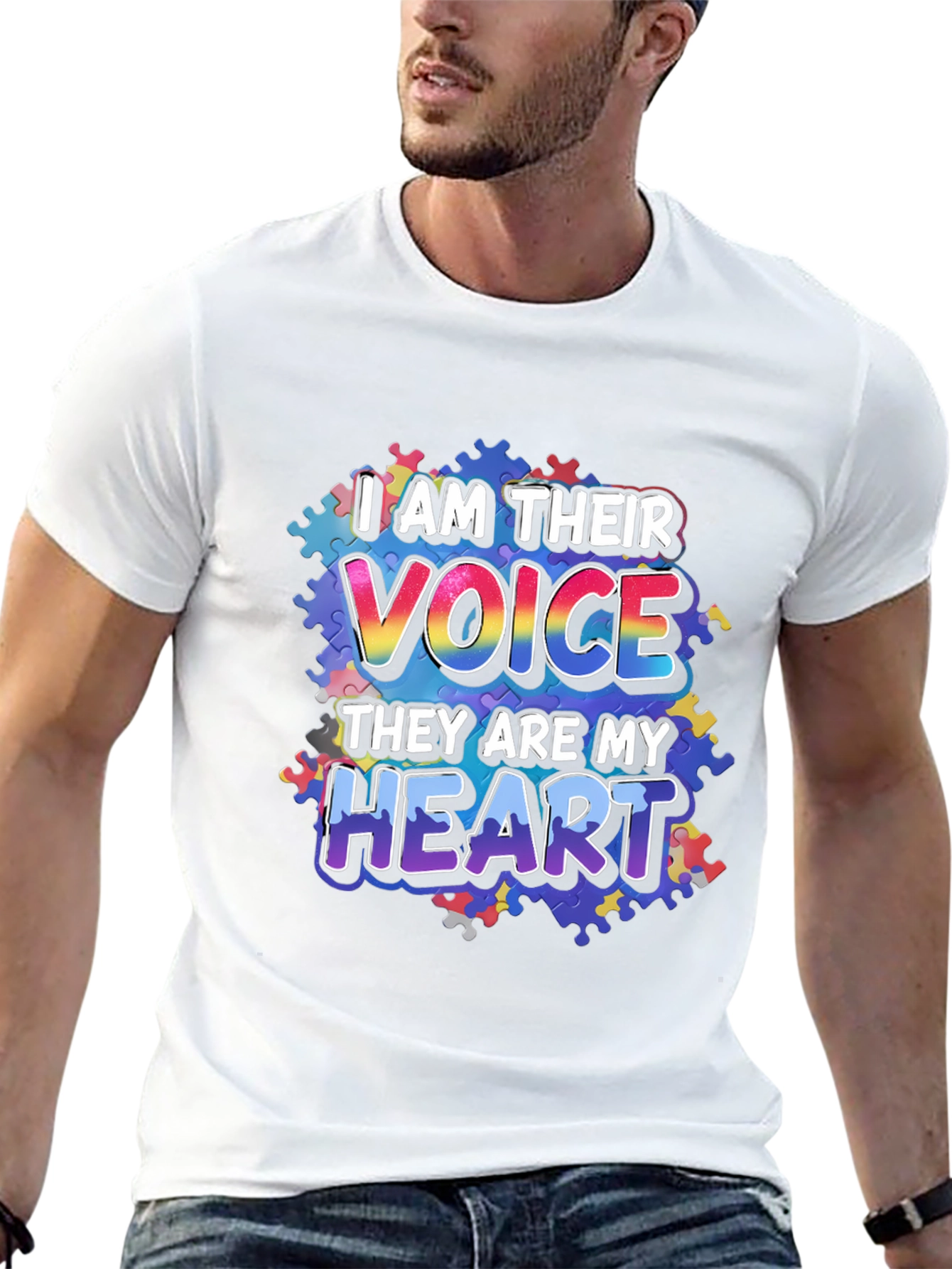 Autism Awareness T-Shirt I Am Their Voice