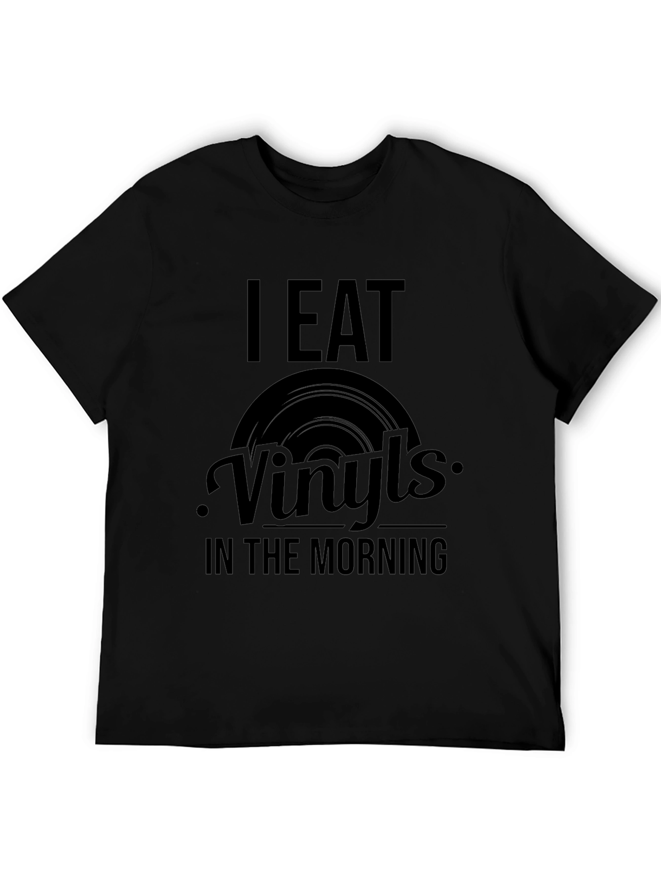 I Eat Vinyls Graphic Tee - Music Lover T-Shirt