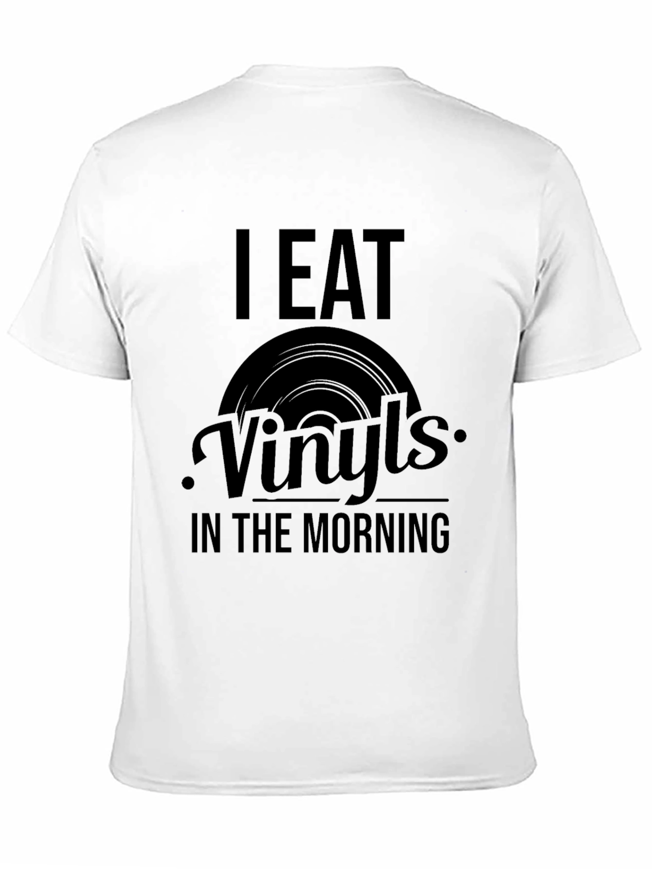 I Eat Vinyls Graphic Tee - Music Lover T-Shirt