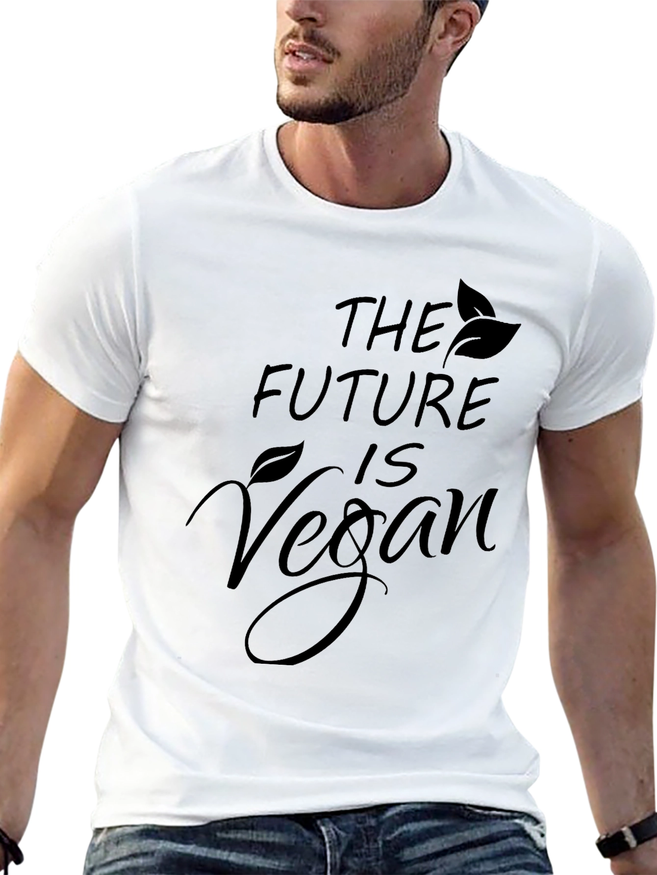The Future is Vegan Graphic Tee - Black