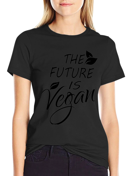 The Future is Vegan Graphic Tee - Black