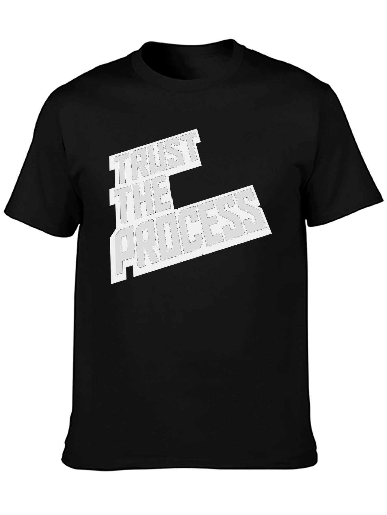 Trust the Process Black Graphic Tee