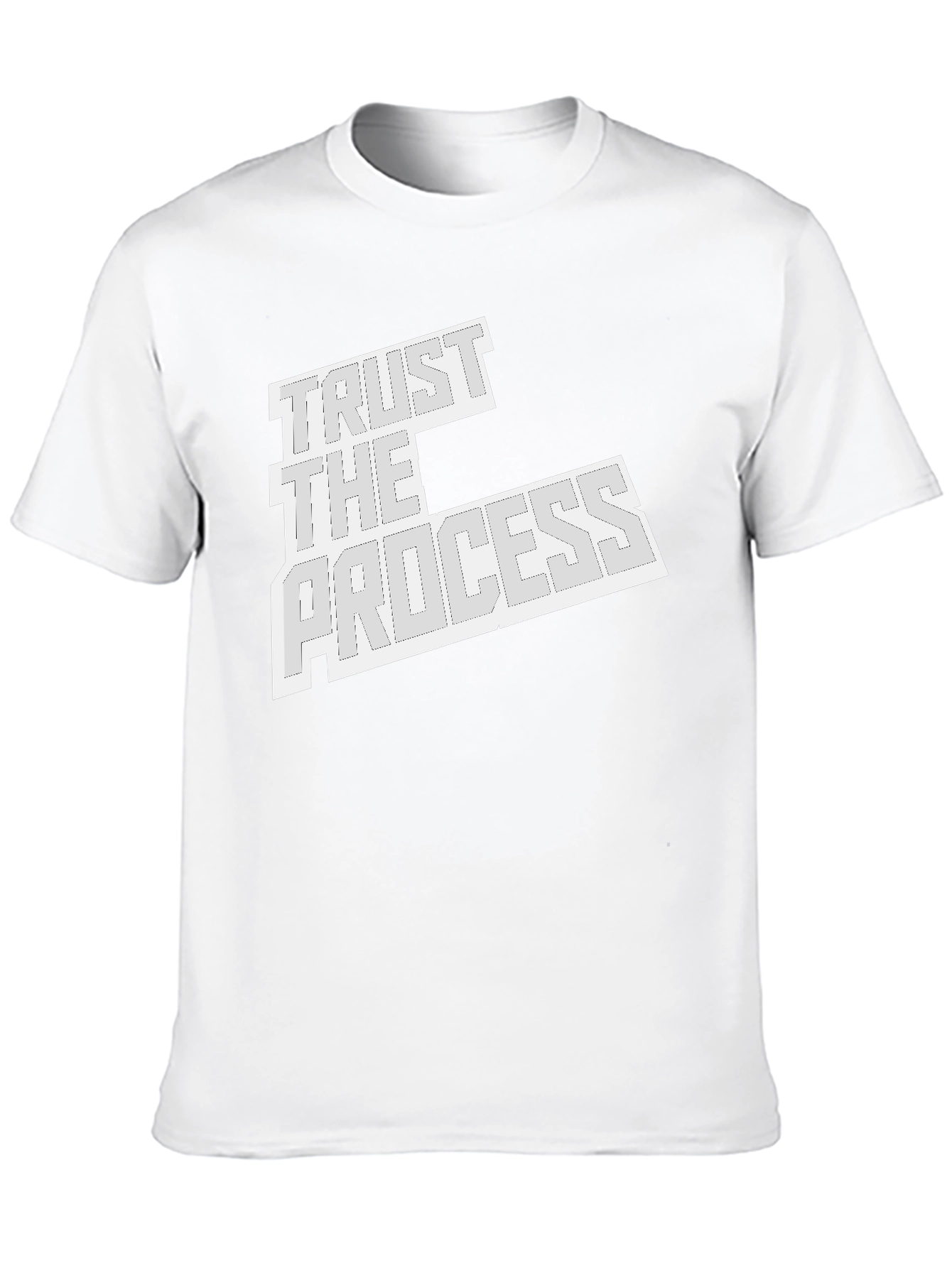 Trust the Process Black Graphic Tee