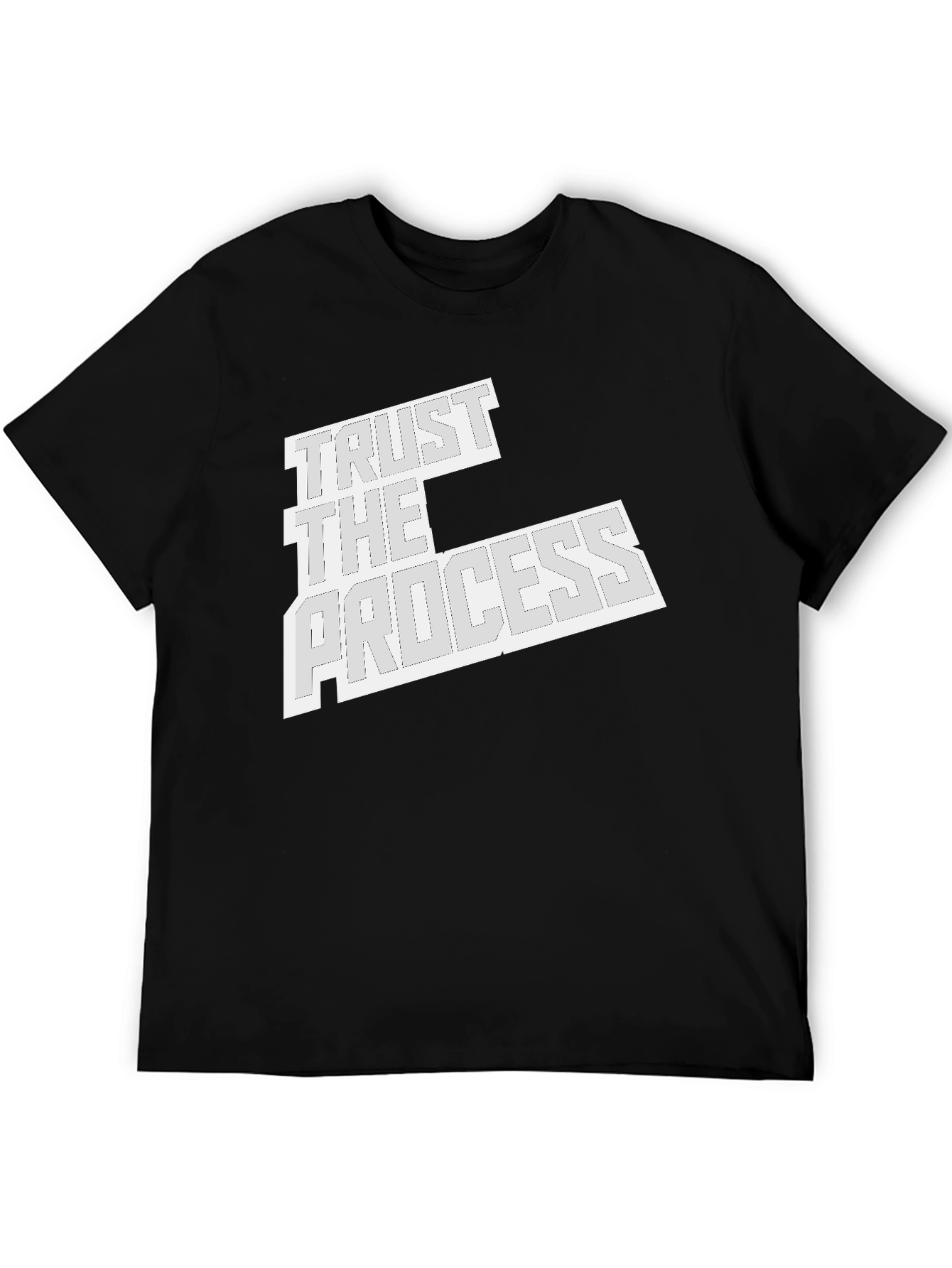 Trust the Process Black Graphic Tee